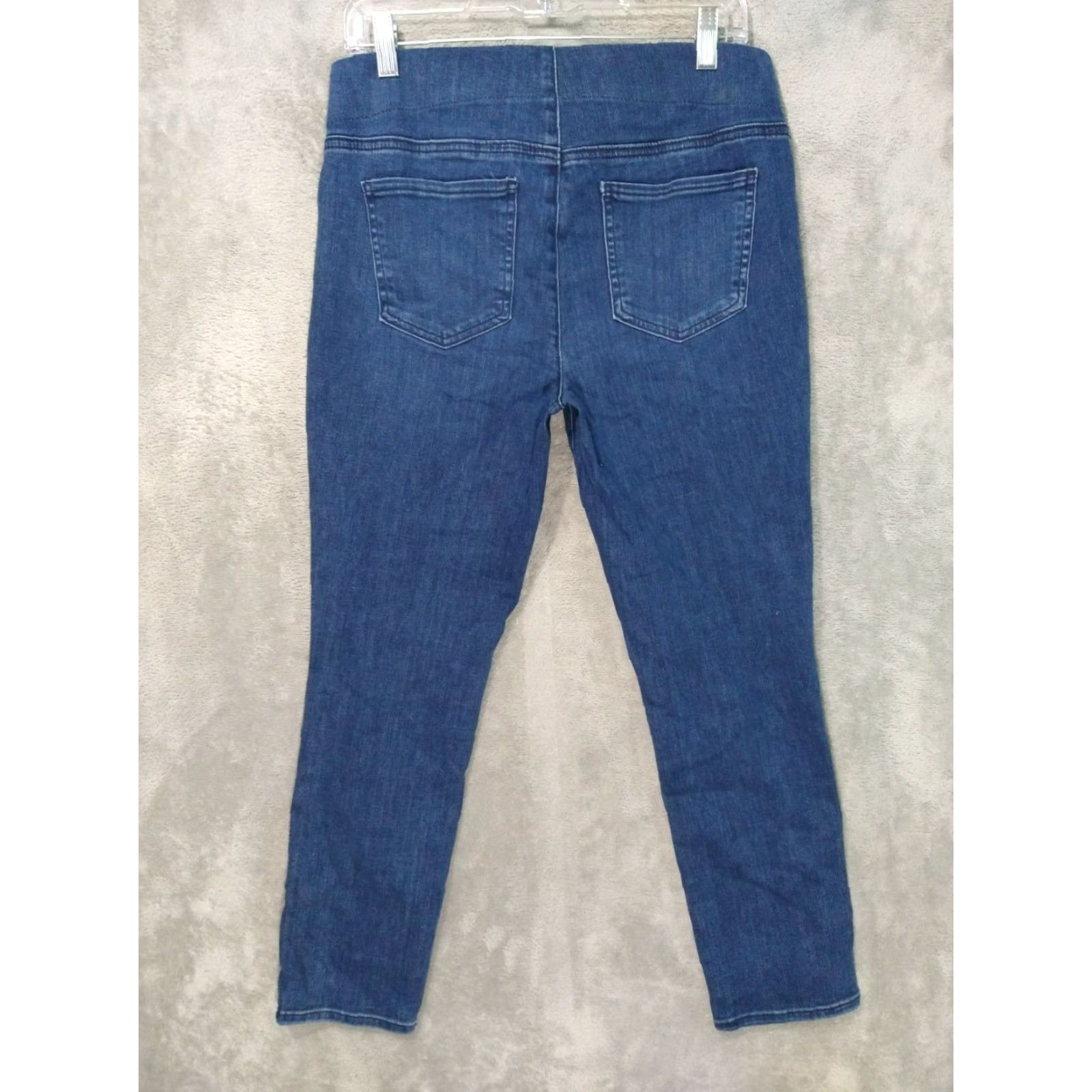 NYDJ NYDJ Jeans Womens 8 Blue Denim Skinny Ankle Pull On Mid Rise Dark Wash - Regular, 26.5in Inseam, Tummy Tuck, Pocket, Stretch, Cotton Polyester, 90s? Size 30" / US 8 / IT 44 - 2 Thumbnail