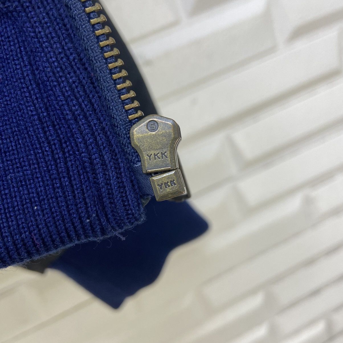 Japanese Brand Vintage 80s Papas Sport 35 Big Logo Sheepskin Sleeve Varsity Size US L / EU 52-54 / 3 - 17 Thumbnail