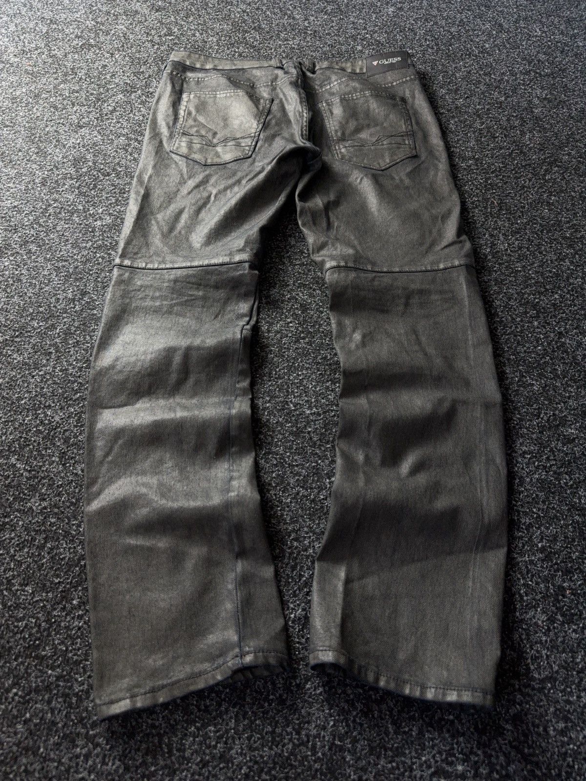 Guess Avant Garde Guess Y2K Opium Emo Punk Rock Waxed style pants Size US 34 / EU 50 - 11 Thumbnail