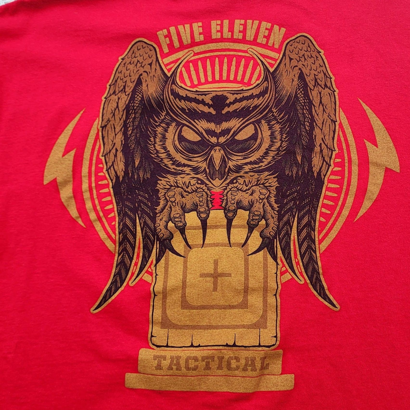 Vintage 5.11 Tactical Shirt Mens XL Red Owl Graphic Short Sleeve Crewneck T-Shirt Tee Size US XL / EU 56 / 4 - 7 Thumbnail