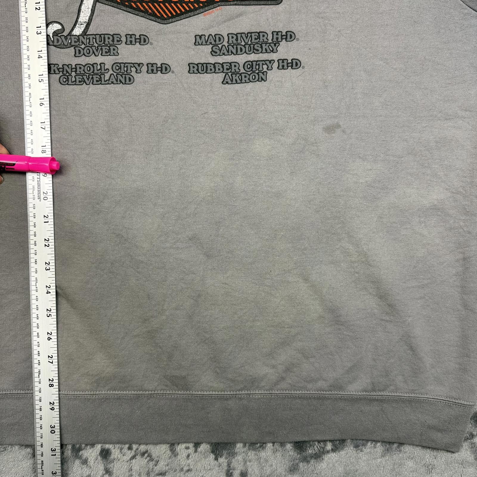 Harley Davidson Harley-Davidson Motorcycles Pullover Grey Hoodie Size US XXL / EU 58 / 5 - 5 Thumbnail