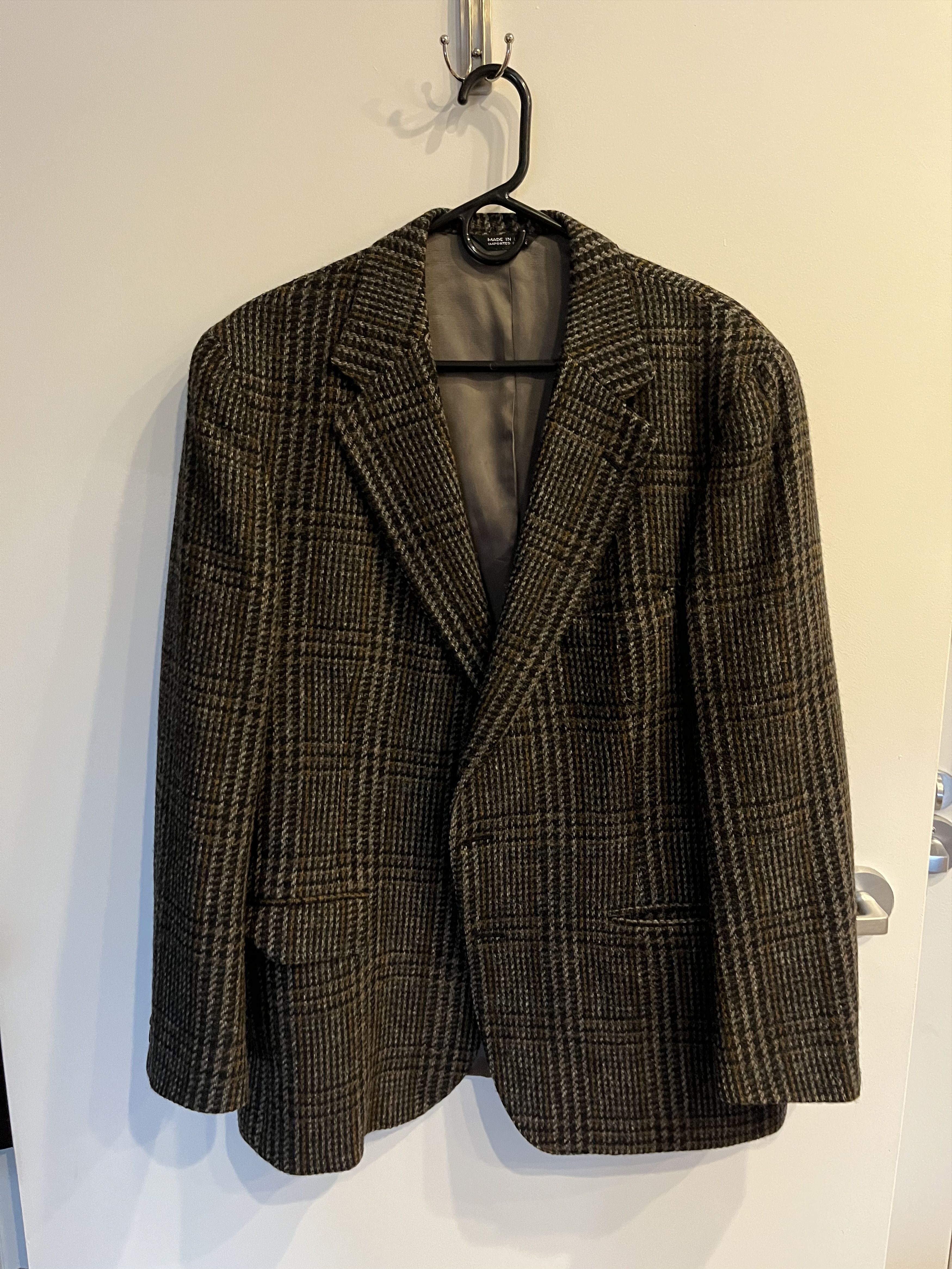 Polo Ralph Lauren Vintage Polo University Prince of Wales Herribone Blazer Size 42R - 1 Thumbnail