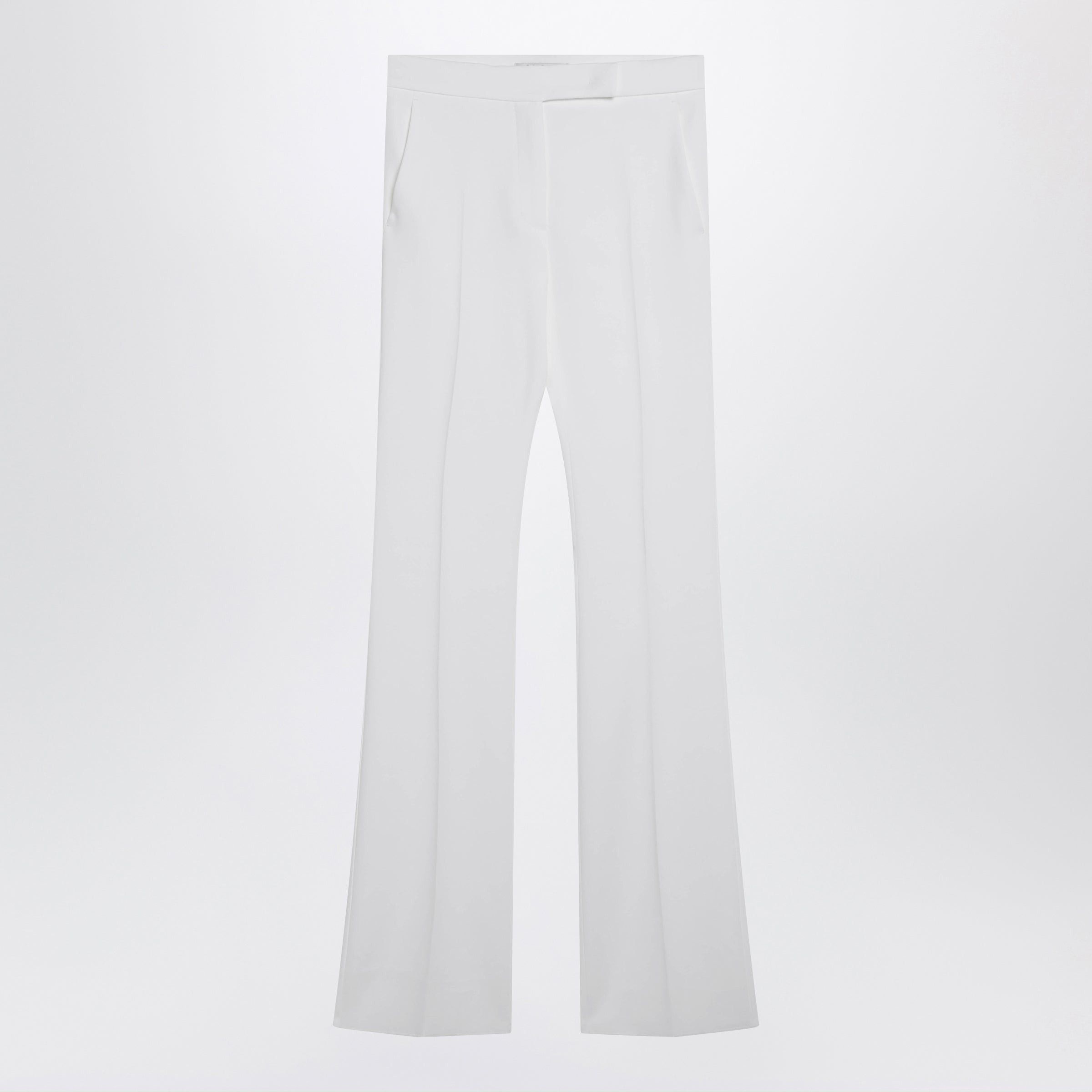 Max Mara Max Mara Optical White Slim Trousers In Crãªpe Canvas Size 30" / US 8 / IT 44 - 1 Thumbnail