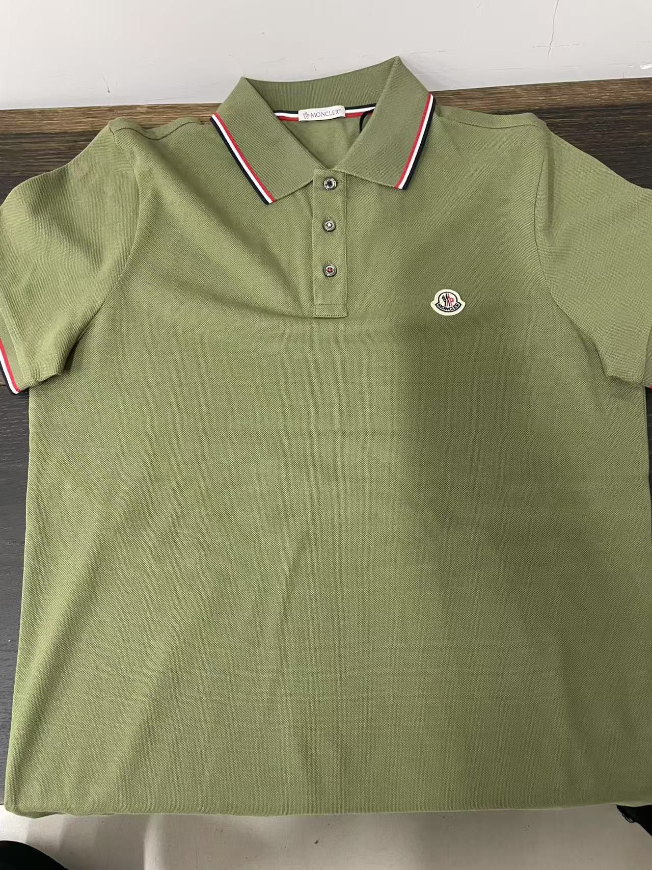 Moncler Moncler Green Patch Logo Polo Size US XL / EU 56 / 4 - 3 Thumbnail