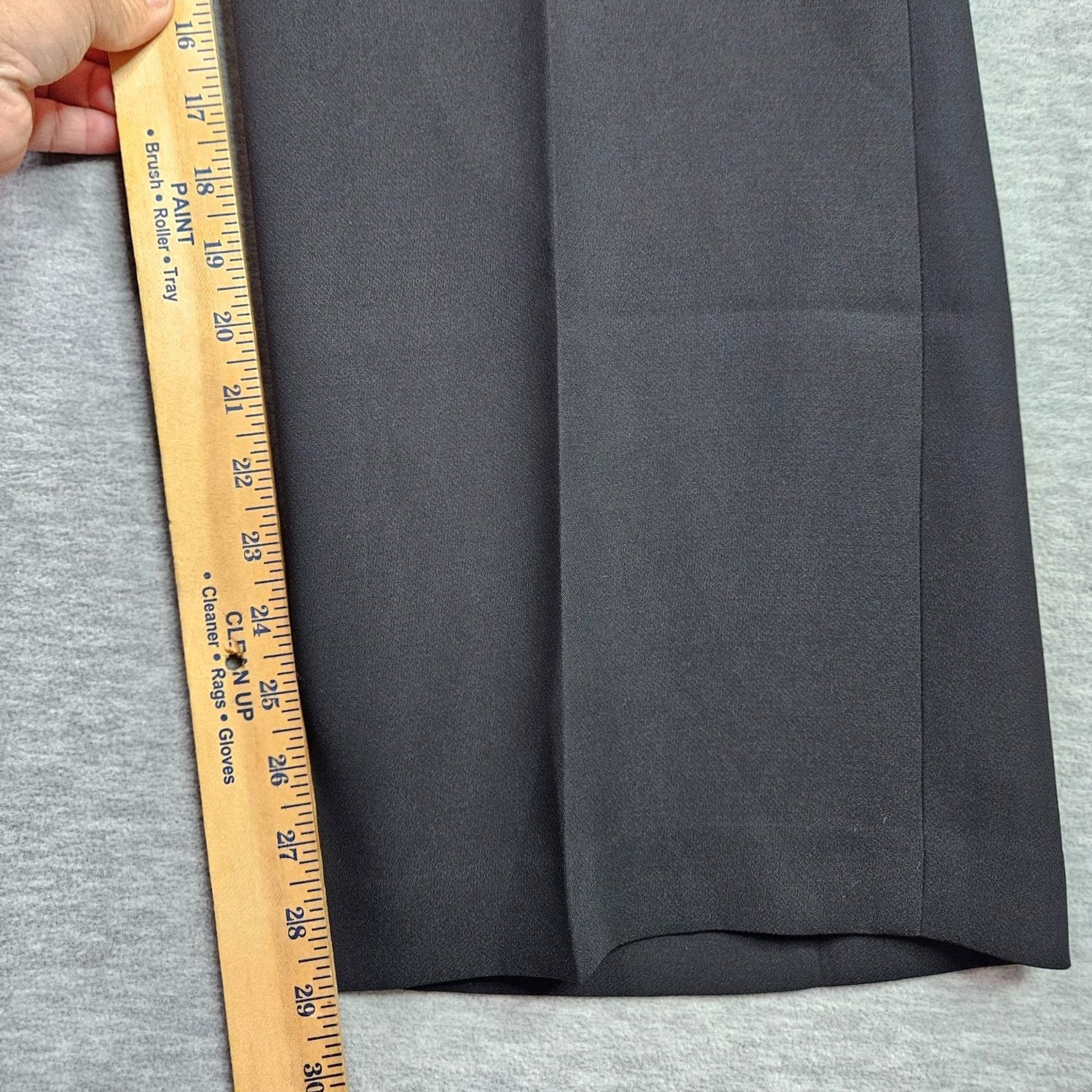 Talbots TALBOTS Petites Women's Black Crepe Wide-Leg Full Length Dress Pants Sz 10P NEW Size 32" / US 10 / IT 46 - 4 Thumbnail