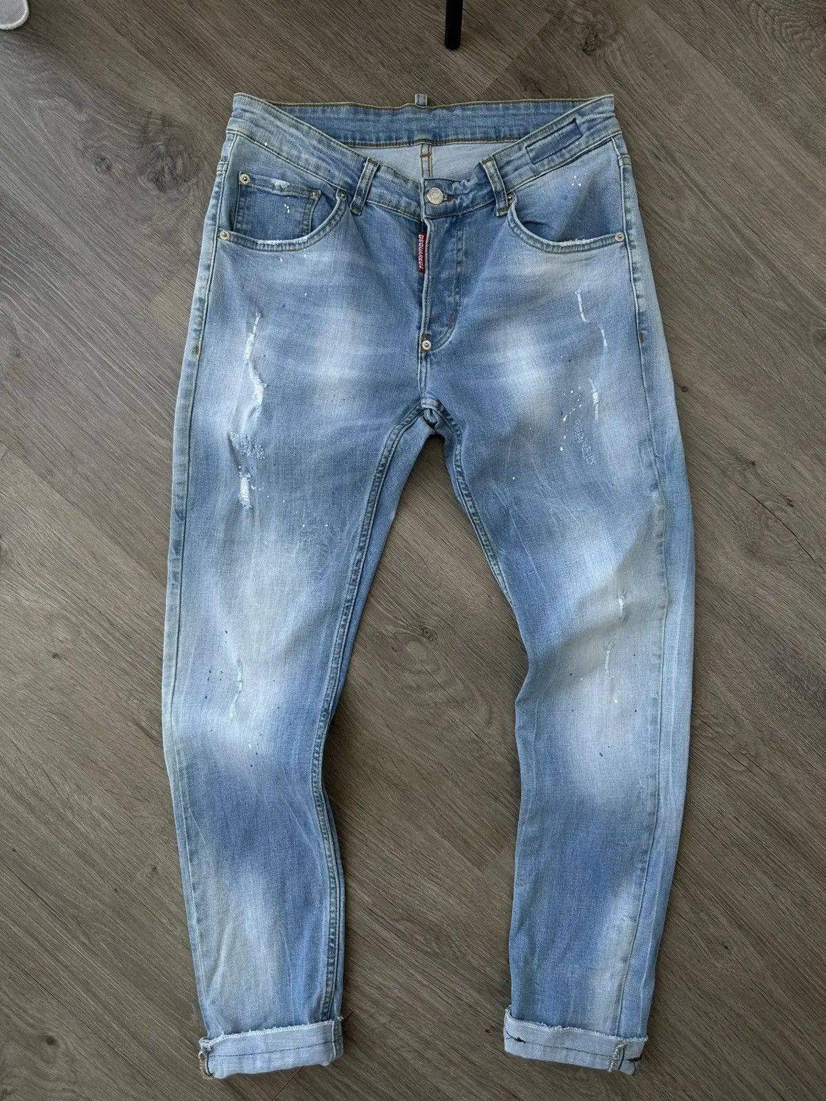 Dsquared2 Vintage Japanese Denim Blue Faded Dsquared Mens Pants Size US 30 / EU 46 - 6 Thumbnail