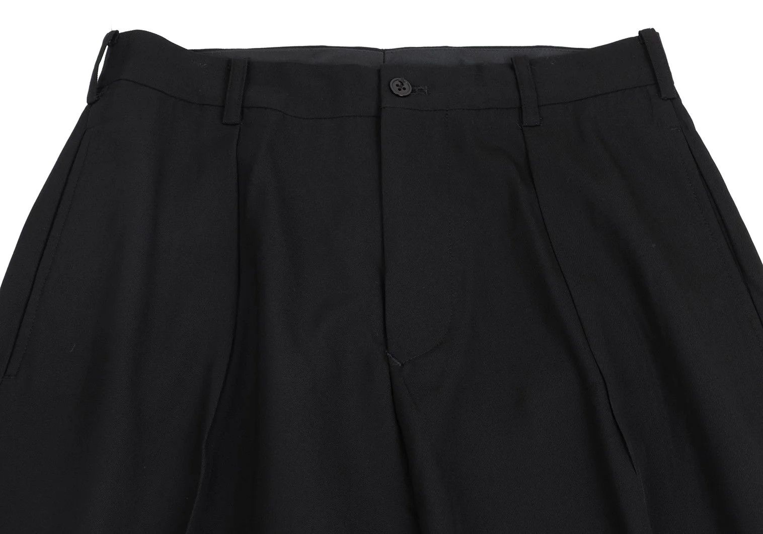 Yohji Yamamoto Yohji Yamamoto Wool Gabardine Pants Black S Size US 36 / EU 52 - 2 Thumbnail