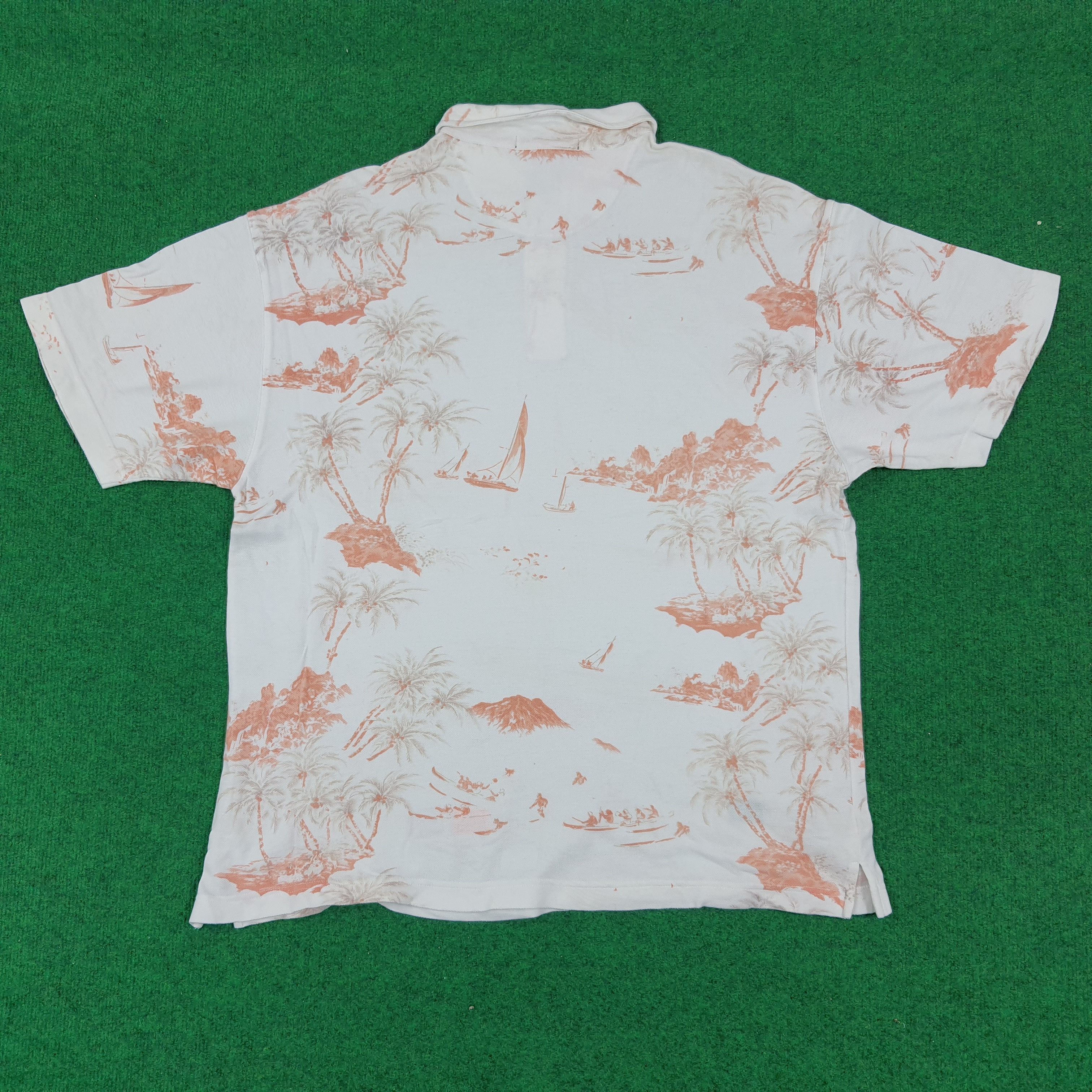 Banana Republic × Vintage Vintage Banana Republic Hawaiian Style Design Pooo Shirt Size US XXL / EU 58 / 5 - 3 Thumbnail