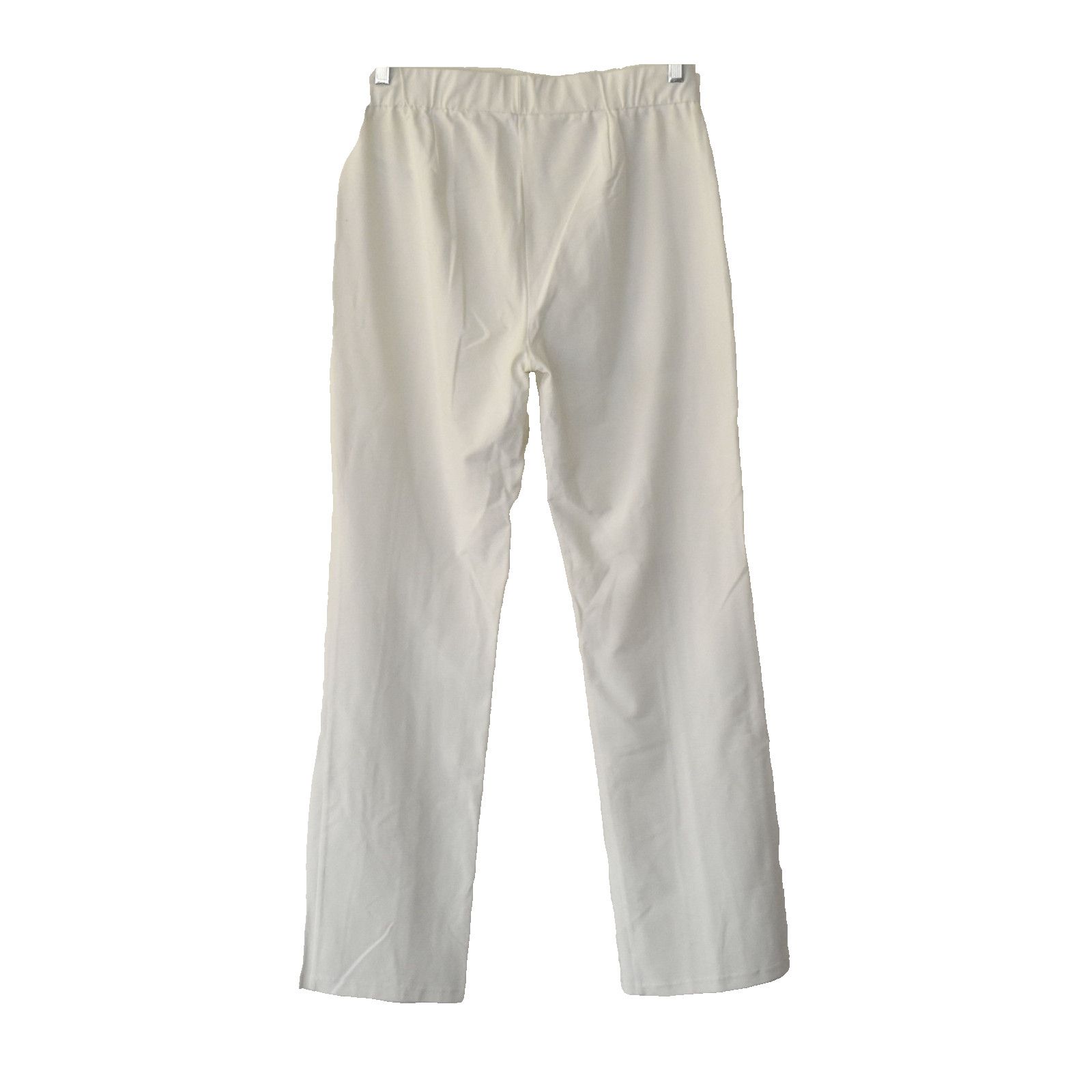 Eileen Fisher EILEEN FISHER Cream Viscose Elastic Waistband Pants Sz S Size 30" / US 8 / IT 44 - 2 Thumbnail