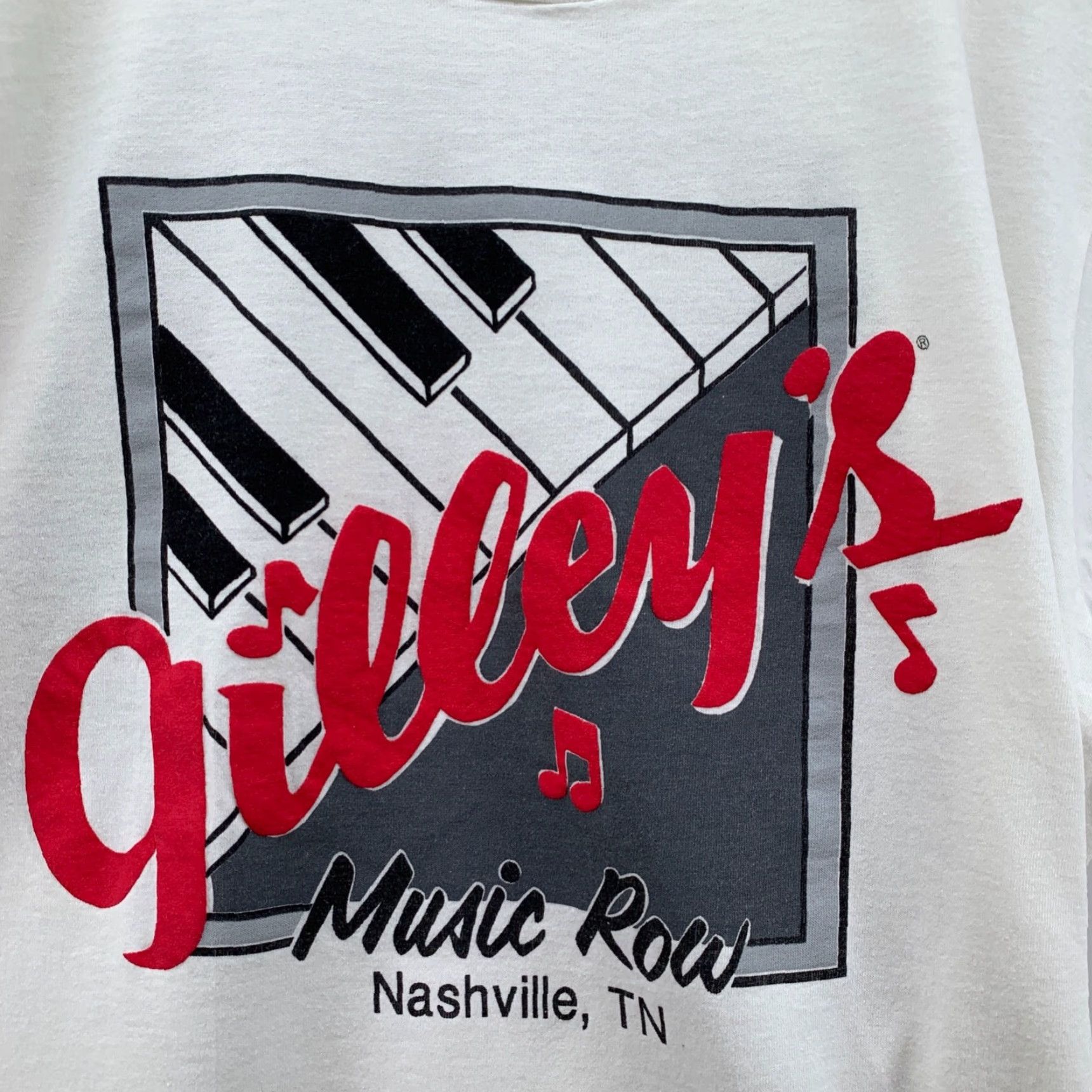 Vintage VINTAGE Gilleys Music Row Shirt Mens M White Cotton Logo 90s Band Music Mens Size US M / EU 48-50 / 2 - 7 Thumbnail