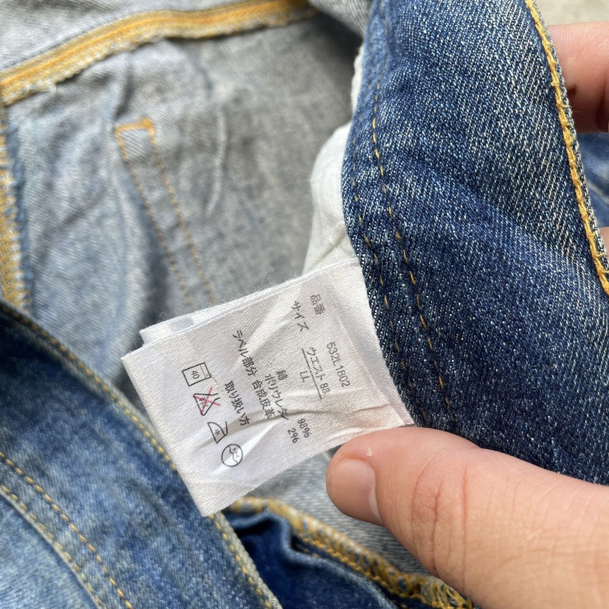Japanese Brand Vintage Japanese Distressed Jeans Faded Denim Pants W34 Size US 34 / EU 50 - 7 Thumbnail