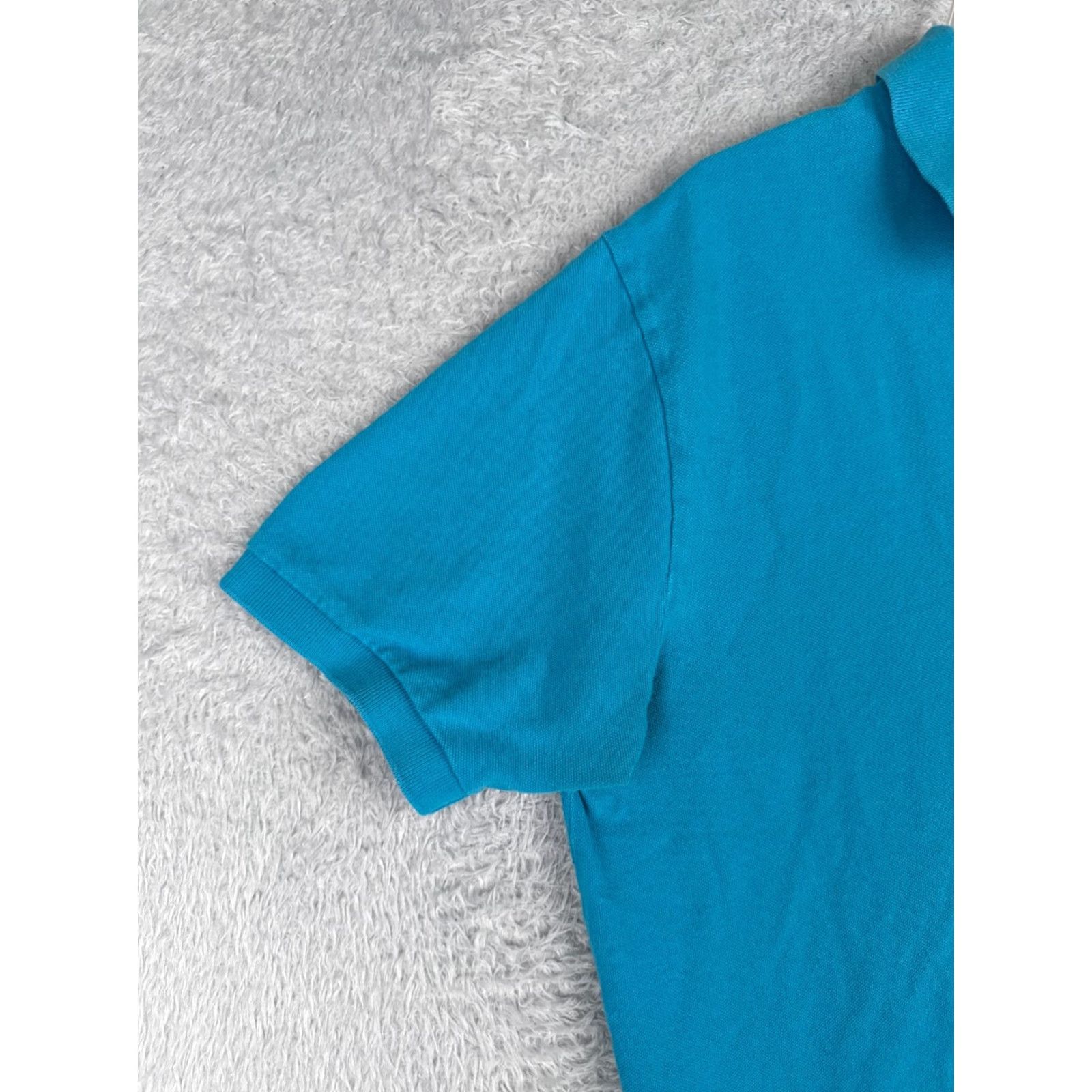 Ralph Lauren VINTAGE Ralph Lauren Polo Shirt Adult XL Blue Striped Short Sleeve Cotton Activewear Mens Size US XL / EU 56 / 4 - 3 Thumbnail