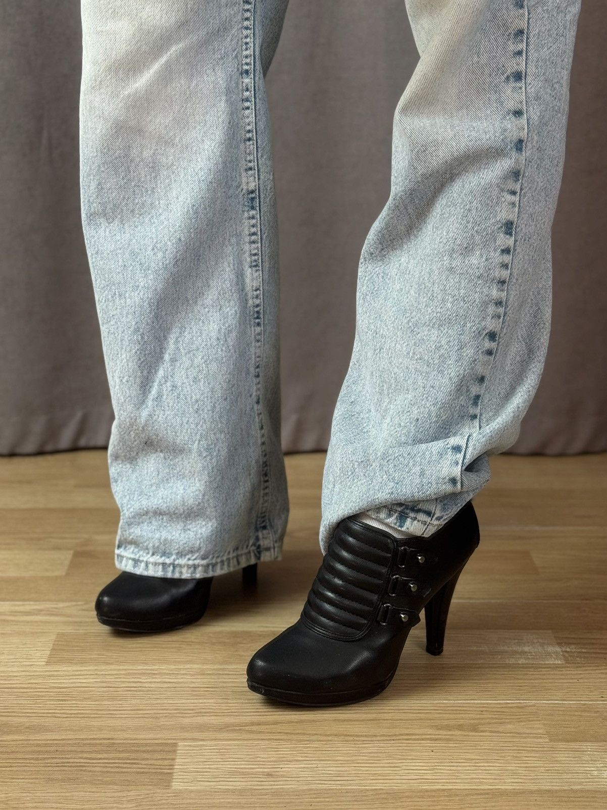 A.S.98 Vintage Leather Boots High Heel Y2k Avantgarde IfSixWasNine Size US 8 / IT 38 - 3 Thumbnail