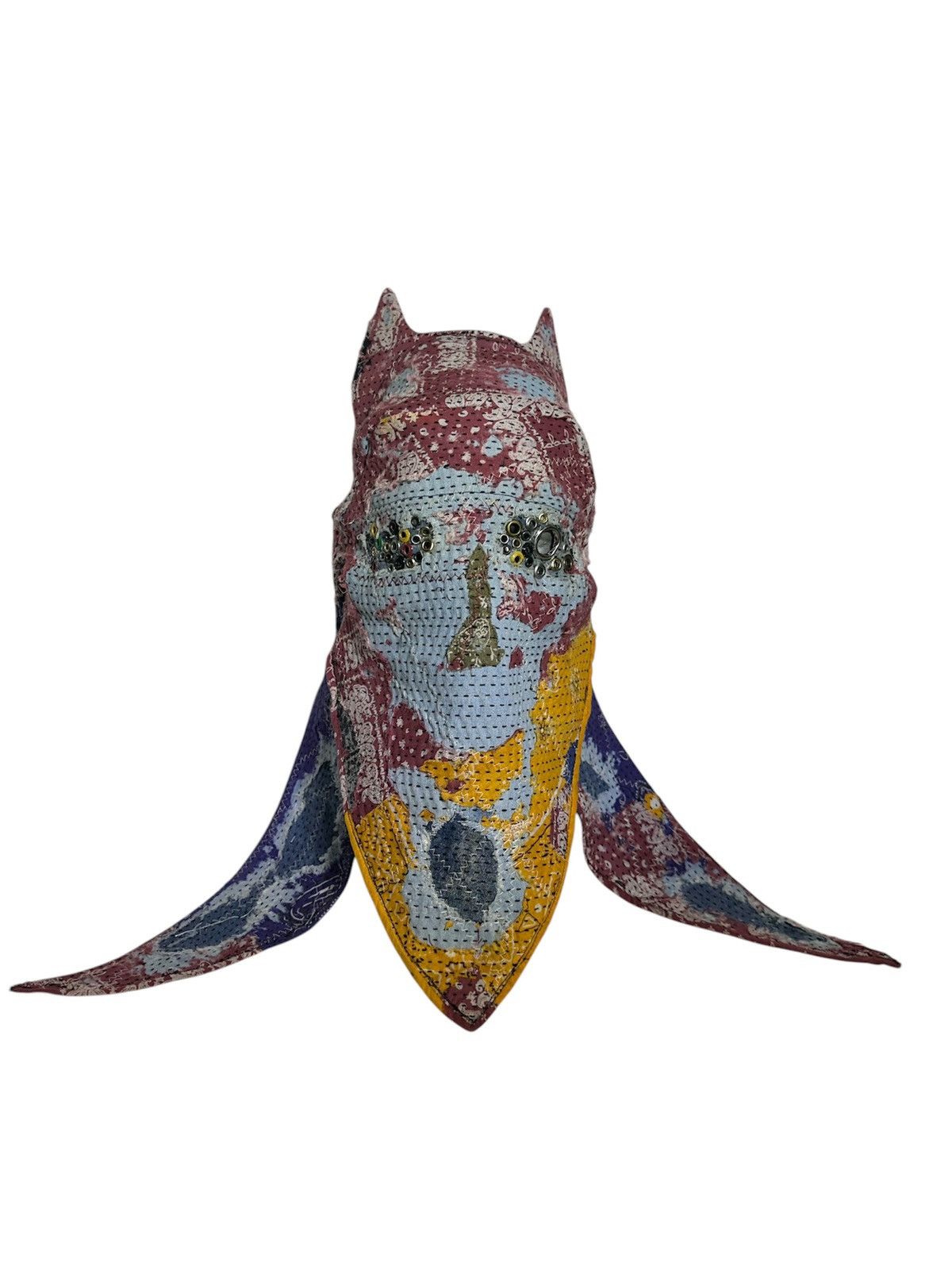 Handmade Custom Made Distressed Paisley patchwork 2 way Mask/hats Size ONE SIZE - 1 Thumbnail