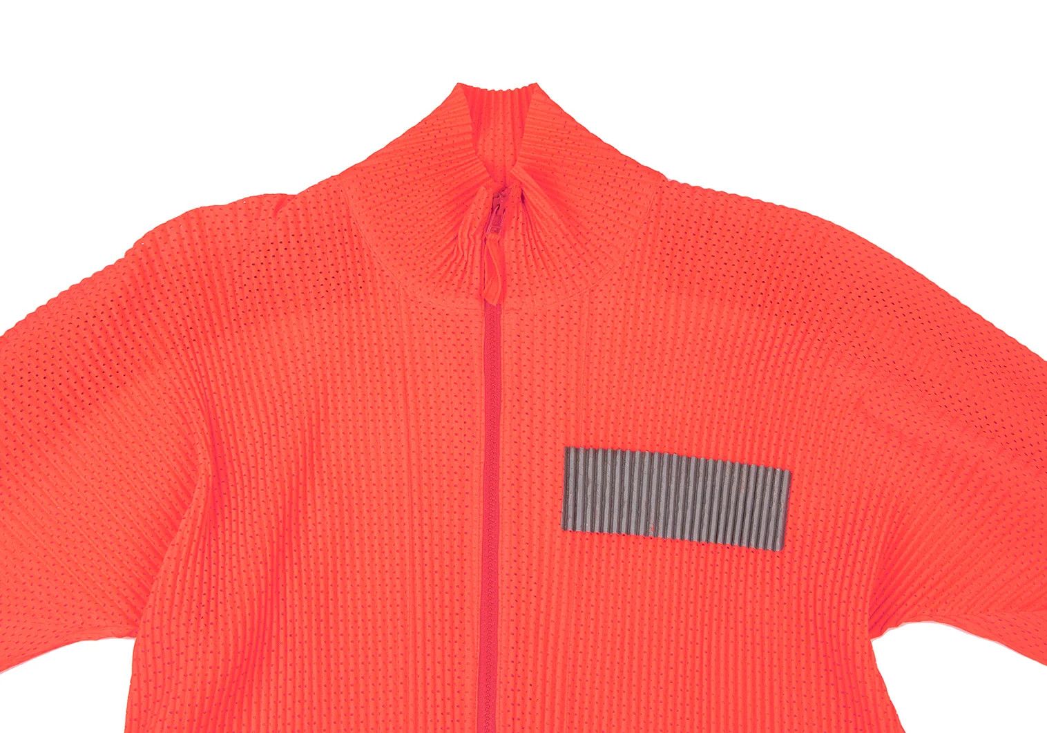 Issey Miyake Mesh Pleats Zip Jacket in Orange 4 Size US XL / EU 56 / 4 - 3 Thumbnail