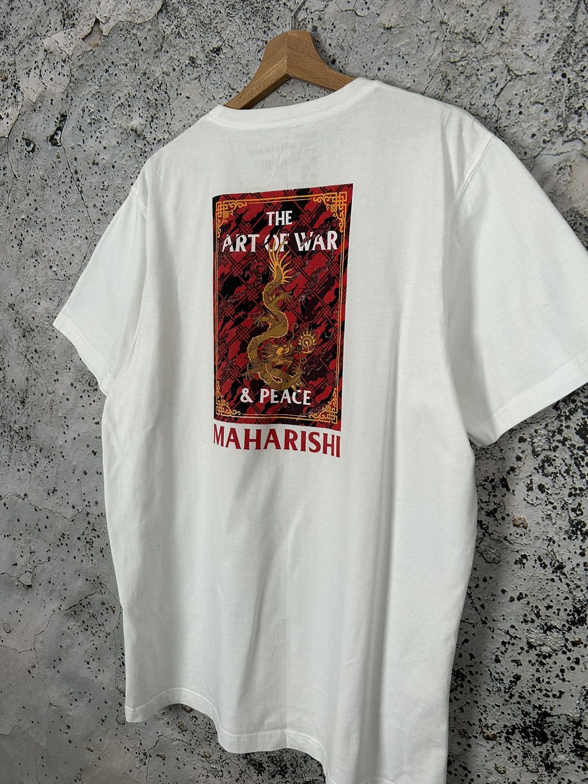 Japanese Brand Maharishi The Art Of War Japanese Dragon Graphic Tee Rare Size US XL / EU 56 / 4 - 2 Thumbnail