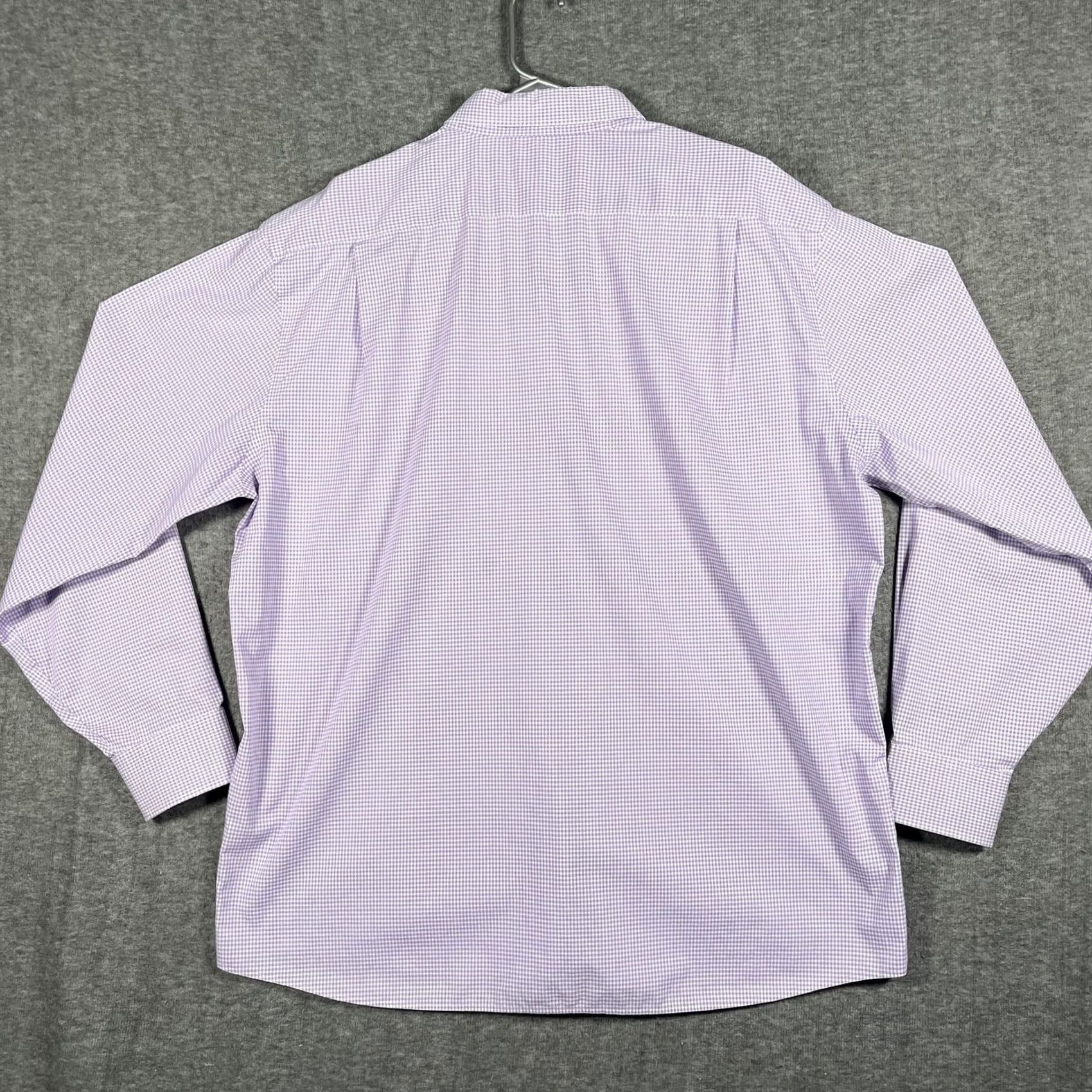 Tommy Hilfiger Tommy Hilfiger Shirt Mens 2XL Purple Gingham Dress Button Down Wrinkle Free Size 48R - 2 Thumbnail