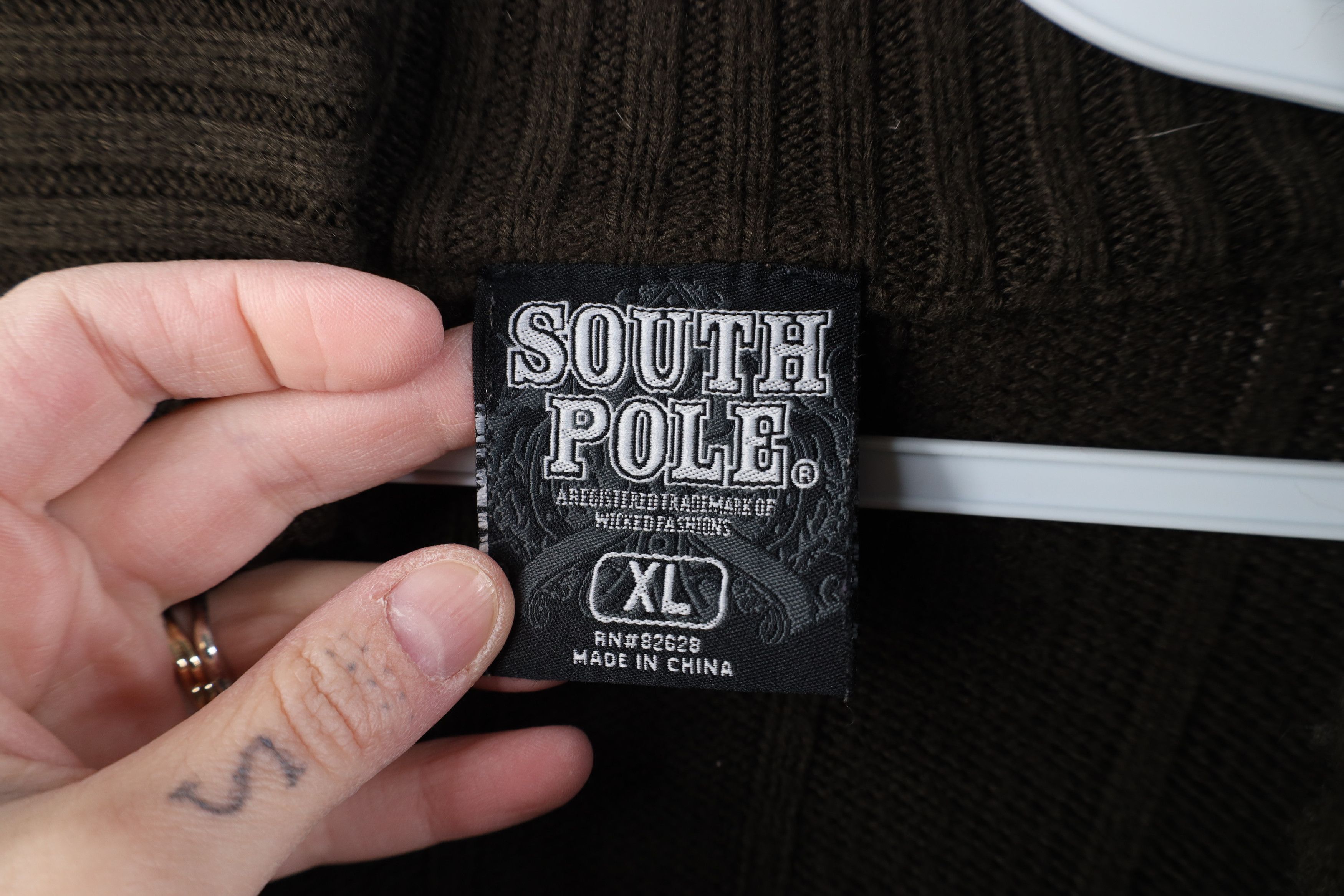 Southpole Vintage 90s Y2K South Pole Half Zip Pullover Sweater Brown Size US XL / EU 56 / 4 - 8 Thumbnail