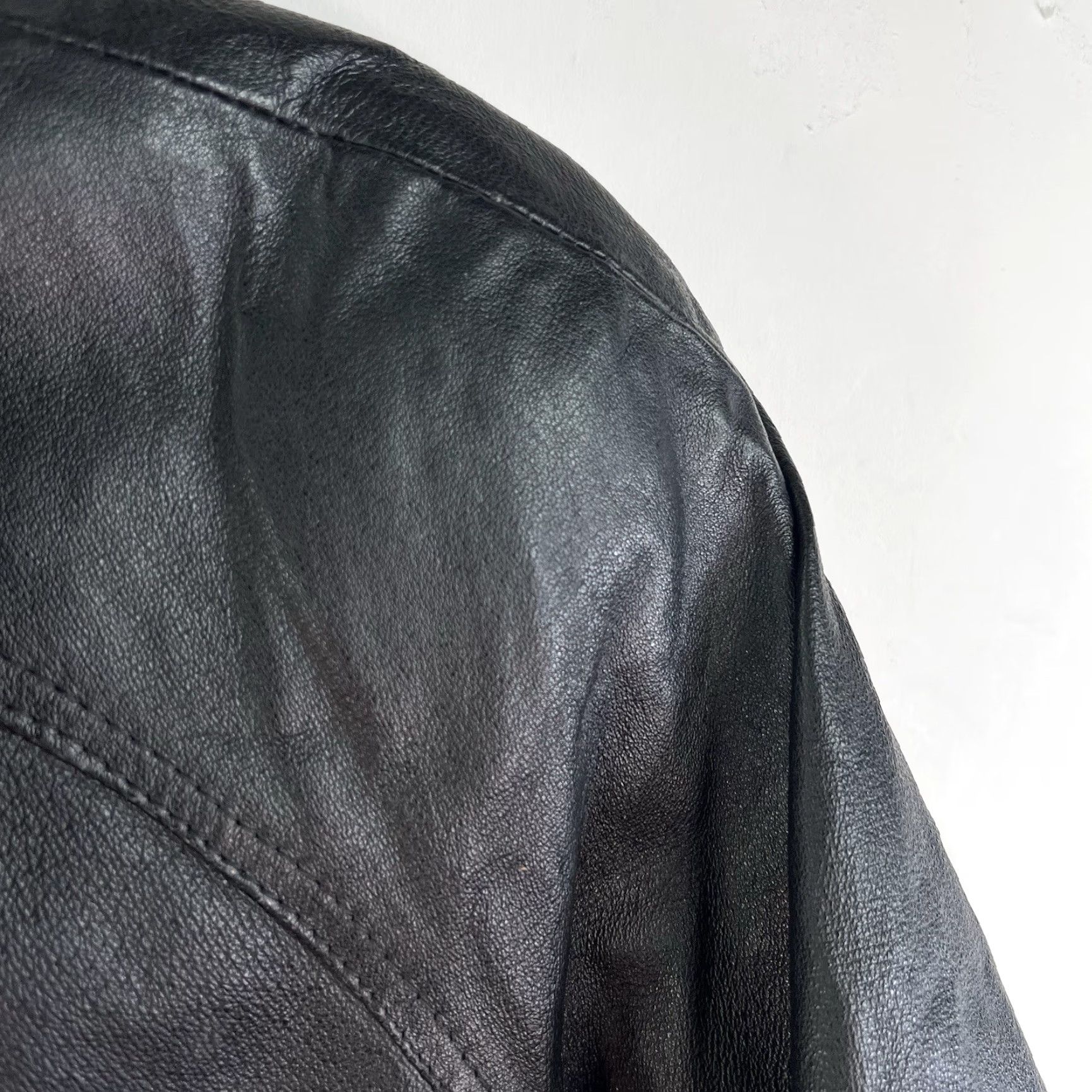 Sea New York VINTAGE New York 90s NY Direct Action Leather Jacket Womens L Black Size L / US 10 / IT 46 - 2 Thumbnail