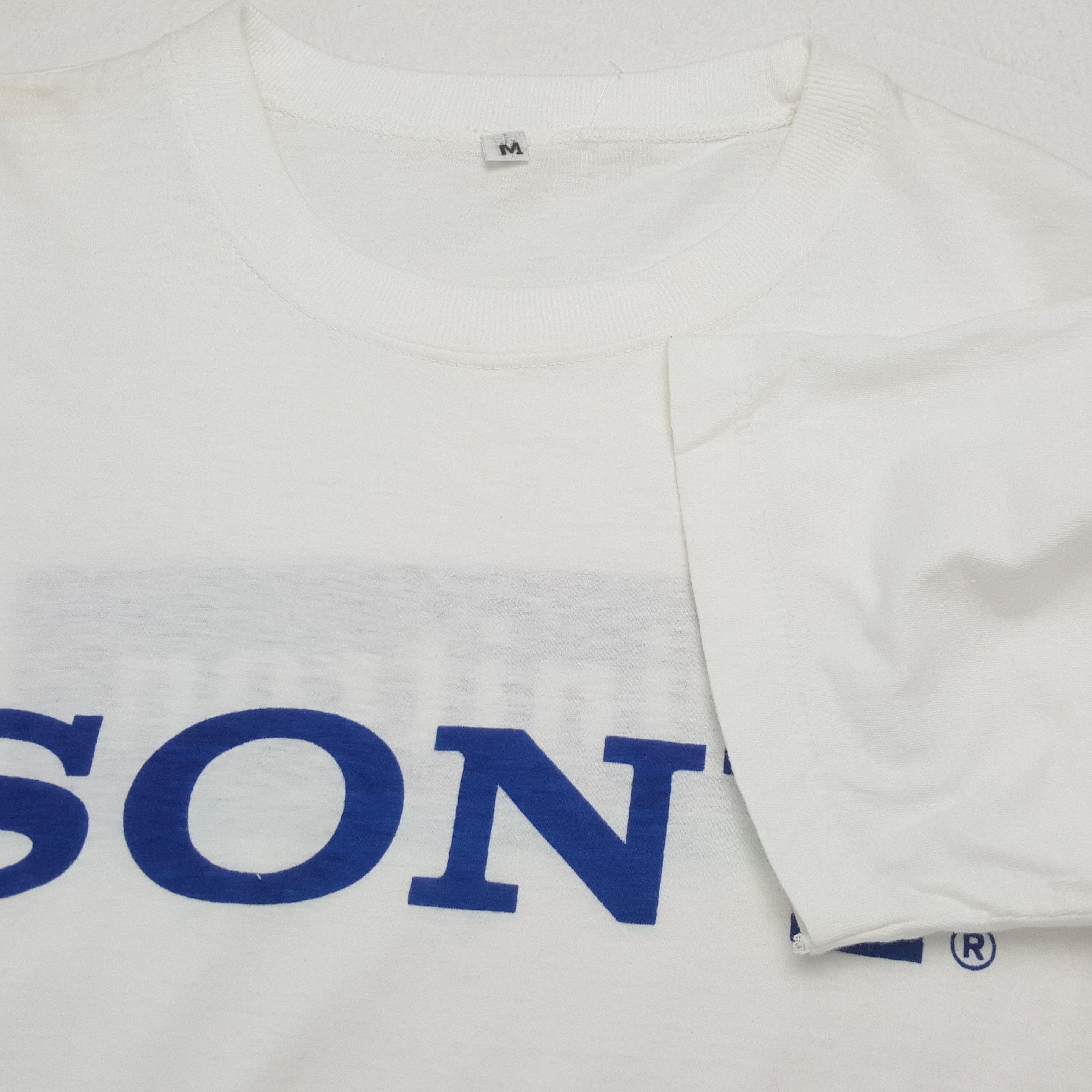 Sony × Vintage SONY TRINITRON Center Spellout Design Tshirt Size US M / EU 48-50 / 2 - 6 Thumbnail