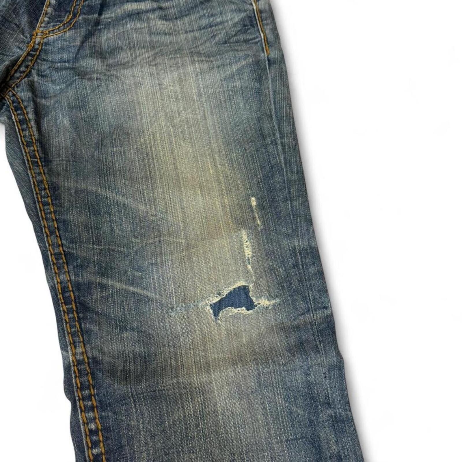 True Religion Vintage EXR mud wash denim jeans with back pockets design Size 34" / US 12 / IT 48 - 7 Thumbnail