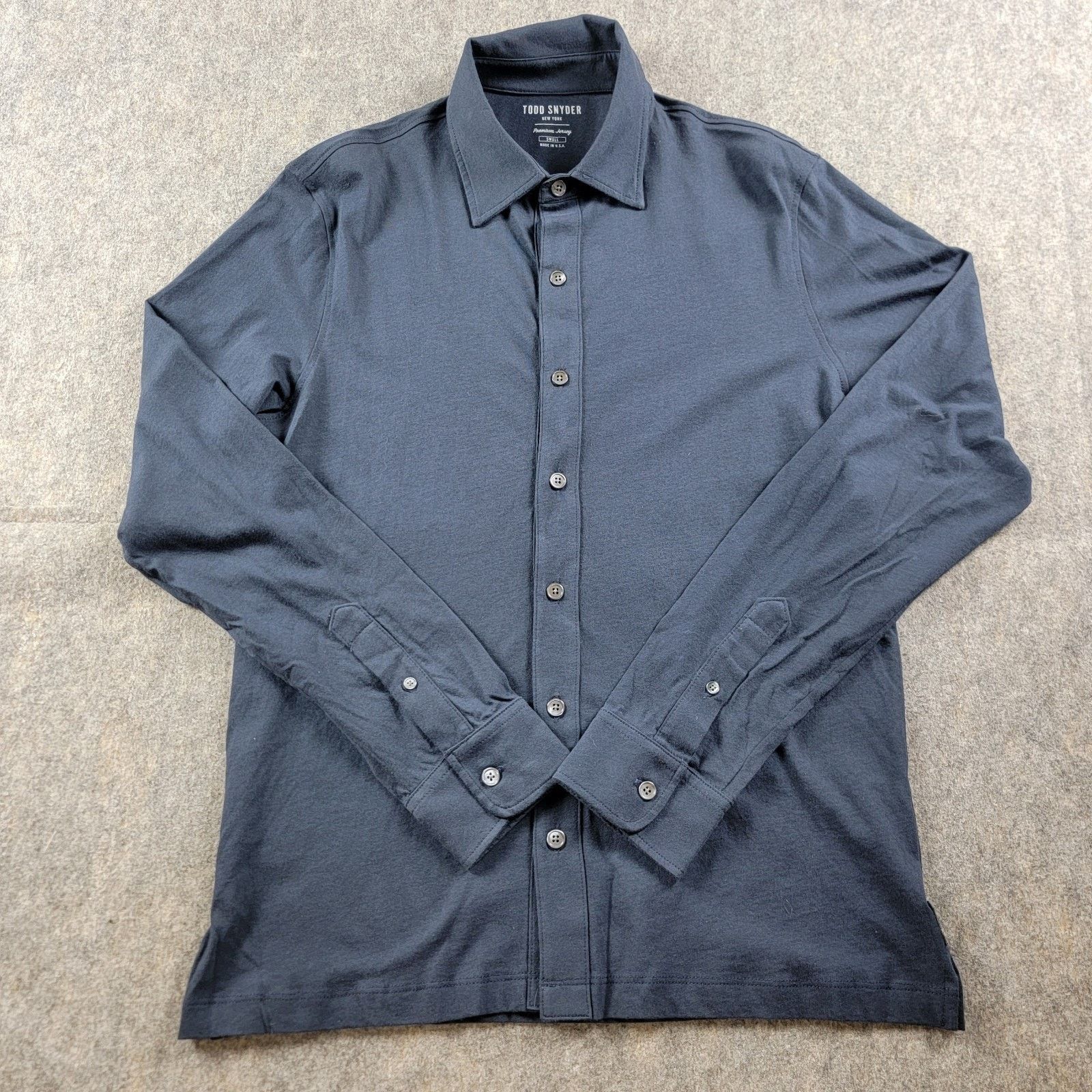 Todd Snyder Todd Snyder L.A. Premium Jersey Button Down Shirt Size US S / EU 44-46 / 1 - 2 Thumbnail