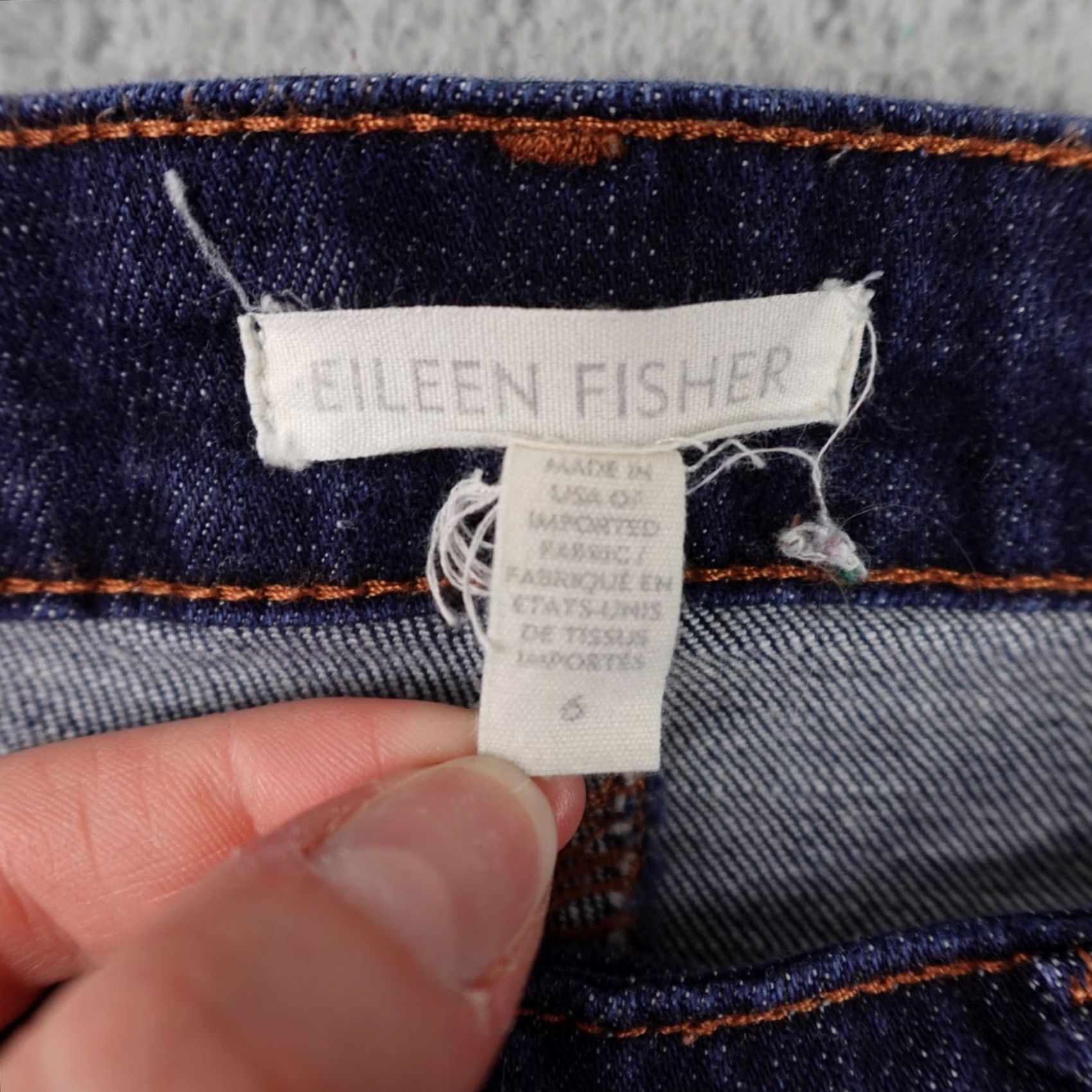 Eileen Fisher Eileen Fisher Jeans Womens 6 Blue Denim Organic Cotton Straight Slim Preppy Size 28" / US 6 / IT 42 - 2 Thumbnail