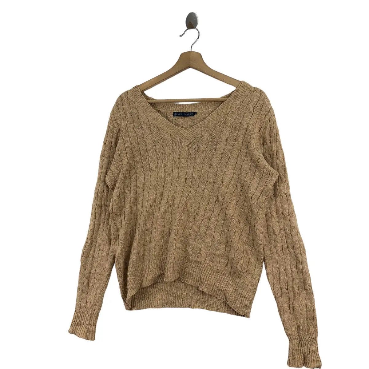 Polo Ralph Lauren POLO RALPH LAUREN Pleated Pattern Knitwear Sweater Shirt Size L / US 10 / IT 46 - 2 Thumbnail