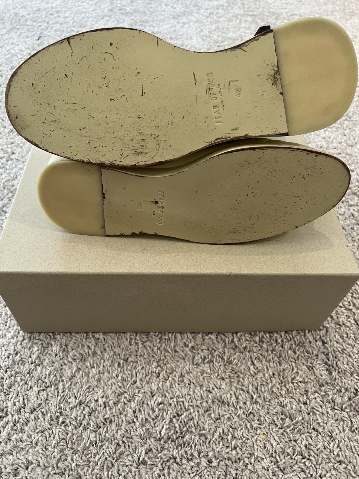 Fear of God Fear of God Mule Hi Boot in Cream with Original Box SSENSE Size US 10.5 / EU 43-44 - 5 Thumbnail