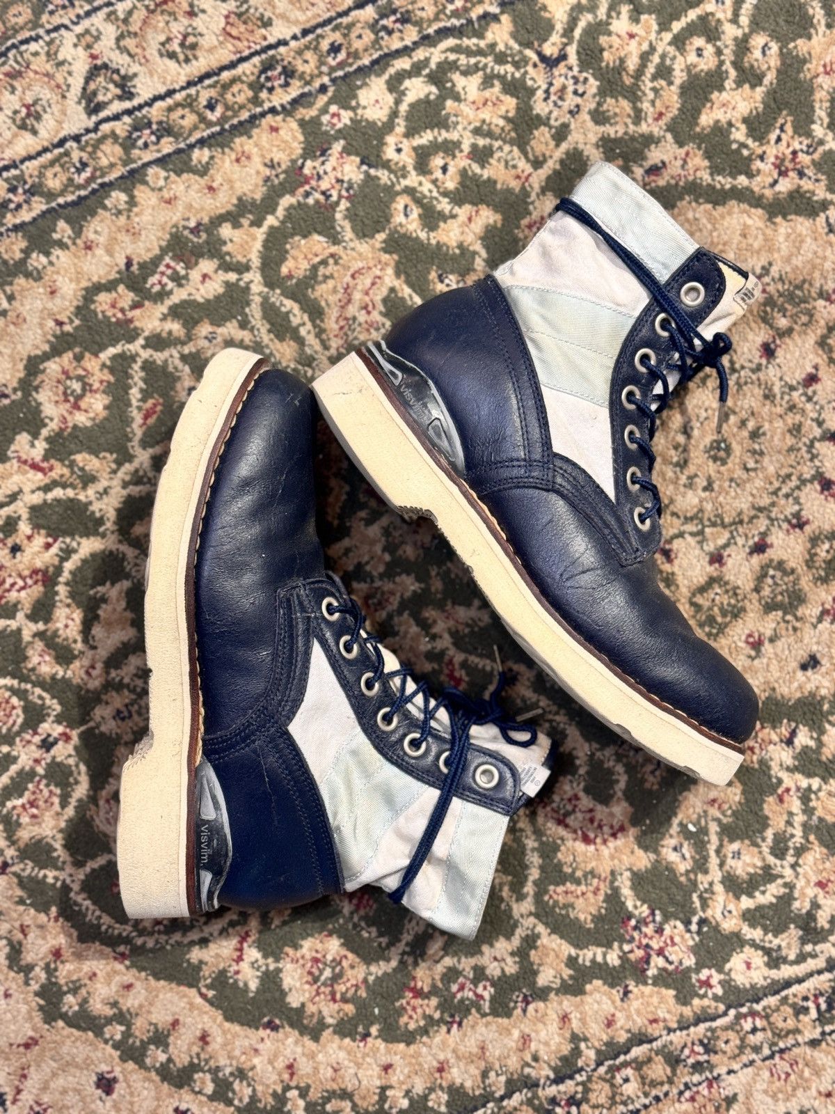FROM JAPAN様　visvim 7HOLE 73-FOLK VEGGIE Visvim 7 Hole 73 Folk Boots Veggie Tan Black Olive Used size