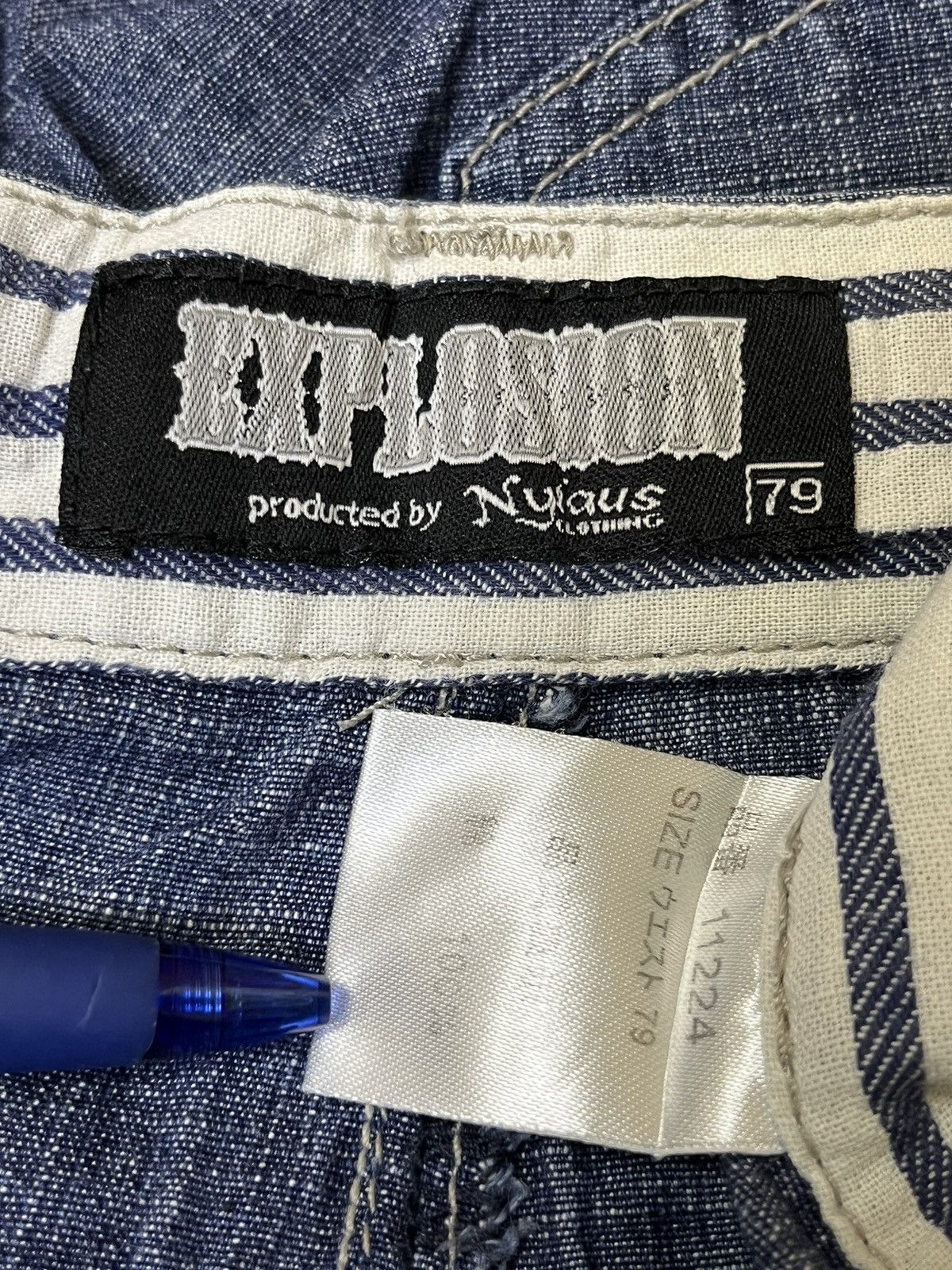 Japanese Brand SICK Y2K JAPANESE EXPLOSION BY NYLAUS DOUBLE WAIST JEANS Size US 30 / EU 46 - 17 Thumbnail
