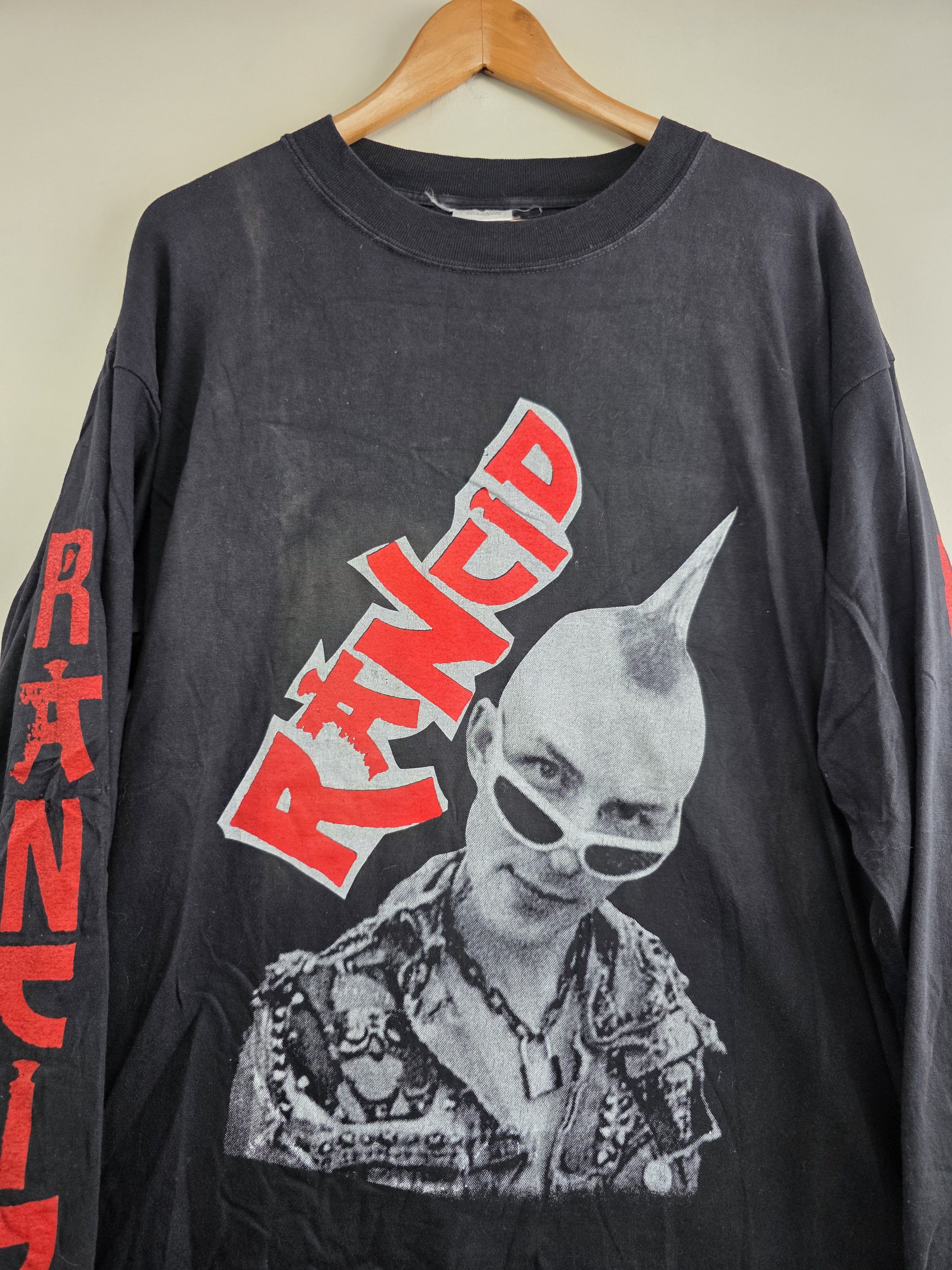 Band Tees × Vintage 90s Rancid Long-sleeve Punk T Shirt XL 23" 31" Size US XL / EU 56 / 4 - 3 Thumbnail