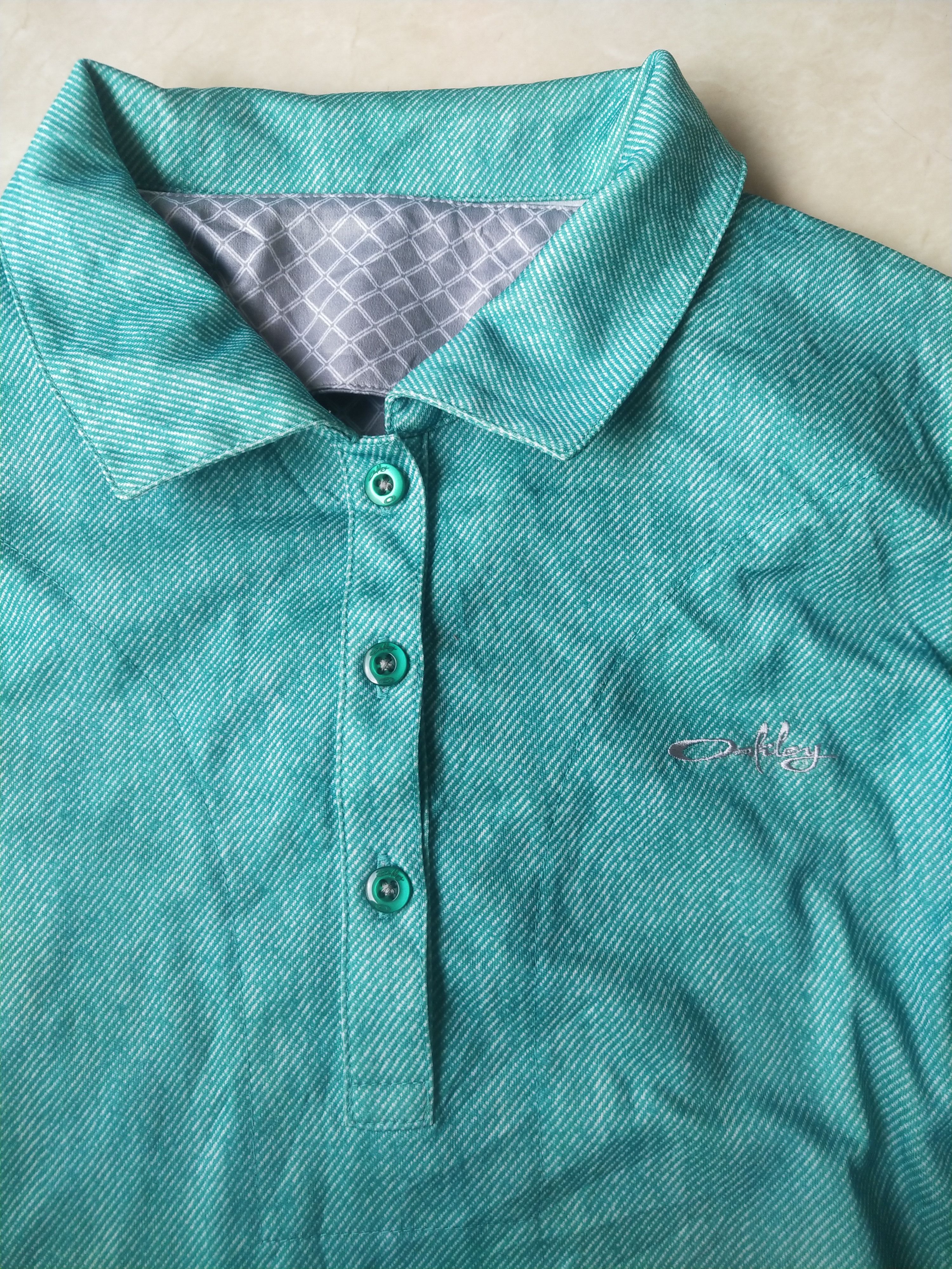 Oakley Oakley Archive Script Logo Long Sleeve Tech Polo Shirt Japan Size L / US 10 / IT 46 - 2 Thumbnail