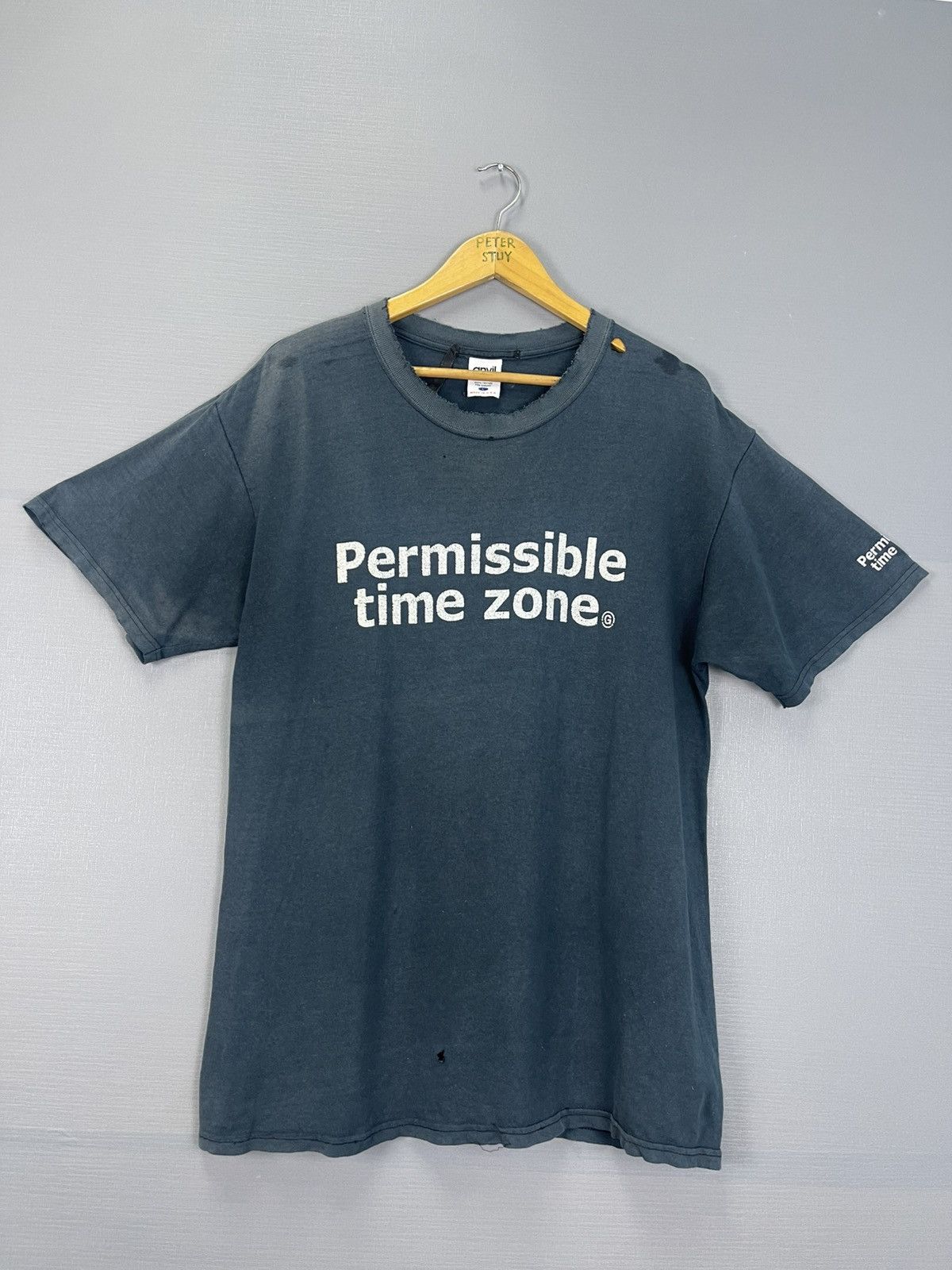 Vintage Vintage Permissible Time Zone T-Shirt Size US L / EU 52-54 / 3 - 1 Thumbnail