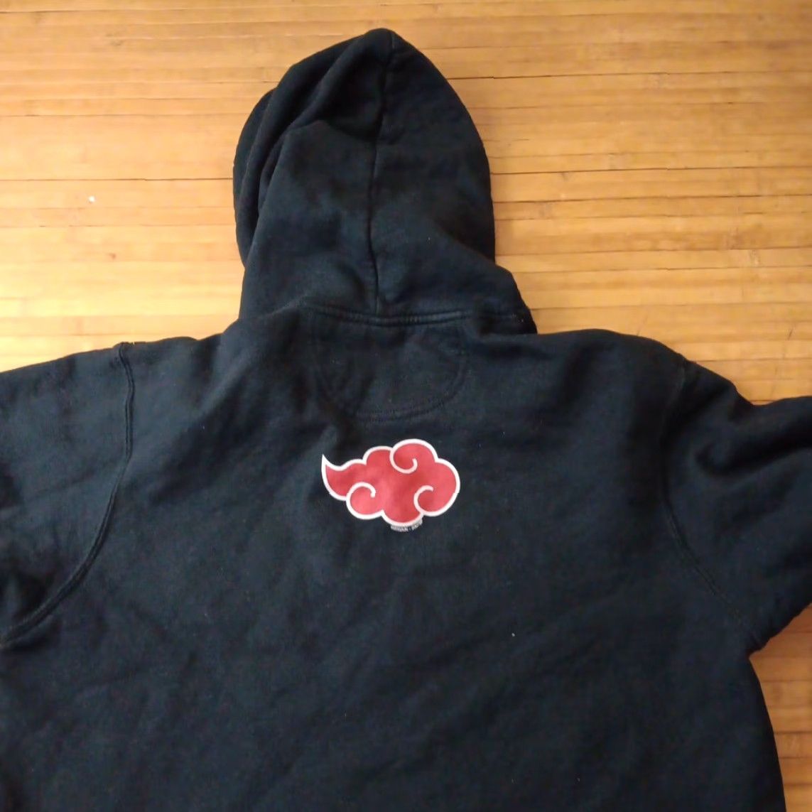 VINTAGE Naruto Shippuden Akatsuki Anime Sweatshirt Hoodie Unisex Adults S Black Pullover Graphic Print Itachi Pain Sasuke Obito Uchiha Fall 90s?