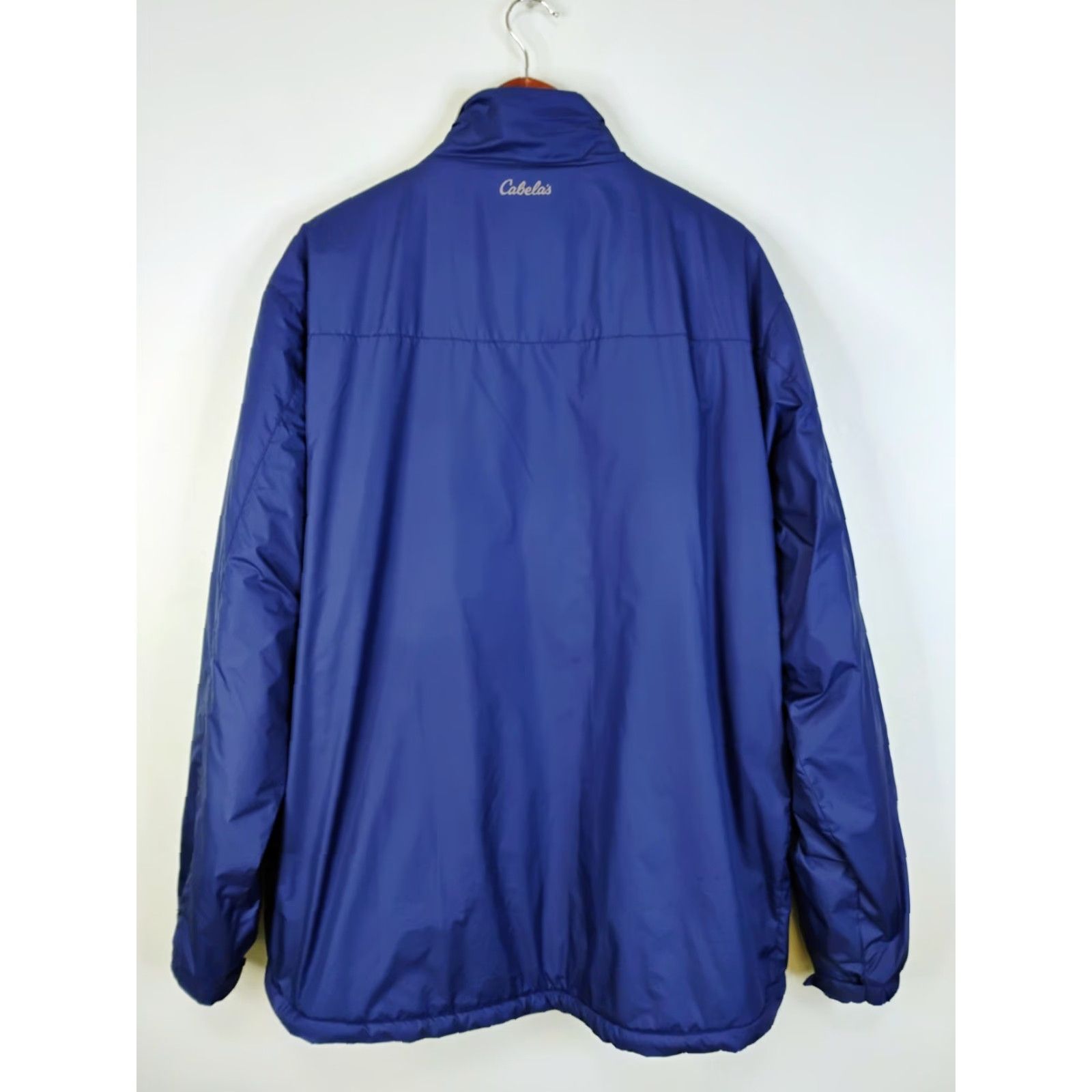 Vintage Cabela's Windbreaker Jacket Lined Windbreaker Jacket Polartec Full Zip Blue Mens Large Tall Size US L / EU 52-54 / 3 - 2 Thumbnail