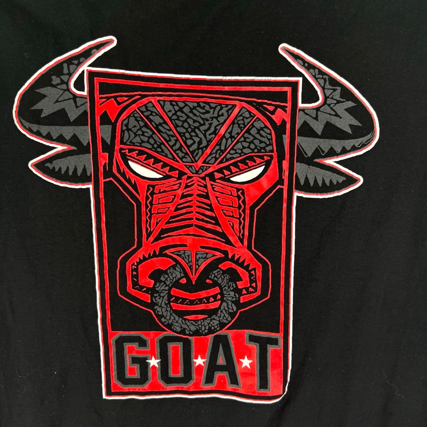 Vintage Fresh Laundry T-Shirt Men Large Chicago Bulls Legend Basketball Red Sleeves AOP Graphic Print Size US L / EU 52-54 / 3 - 2 Thumbnail