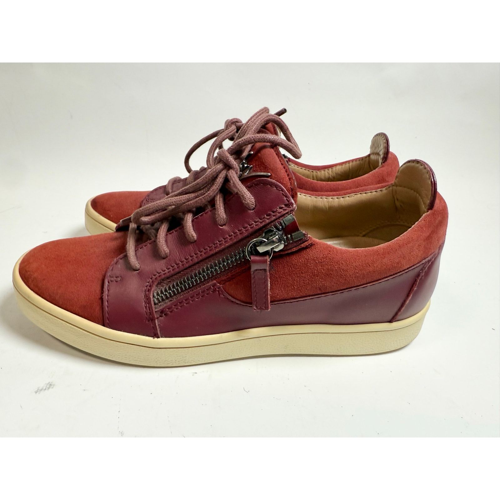 Giuseppe Zanotti Giuseppe Zanotti Brek Velvet Side-Zip Sneakers 36 EU/6 US Size US 6 / IT 36 - 9 Thumbnail