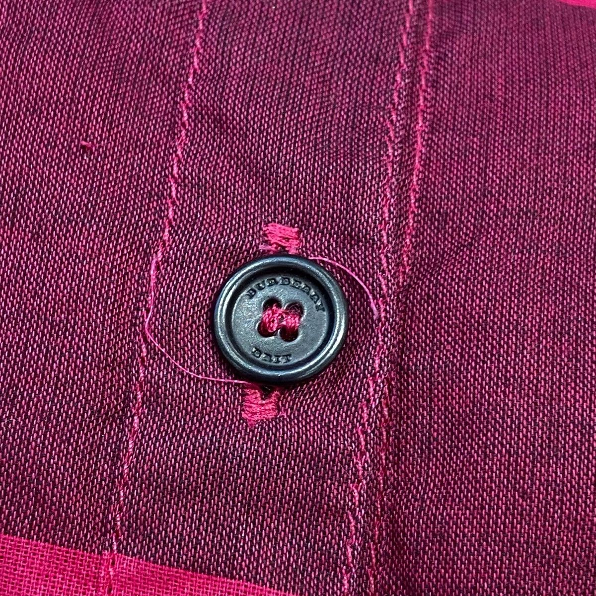 Burberry Burberry check-pattern shirt dress in fuschia and black Size XS / US 0-2 / IT 36-38 - 5 Thumbnail