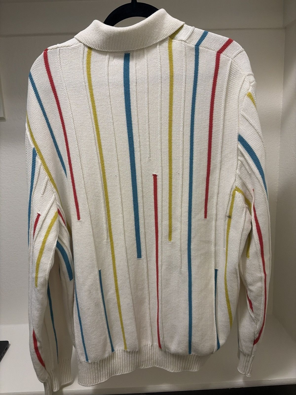 Zara White Collared Sweater Size US XL / EU 56 / 4 - 2 Thumbnail