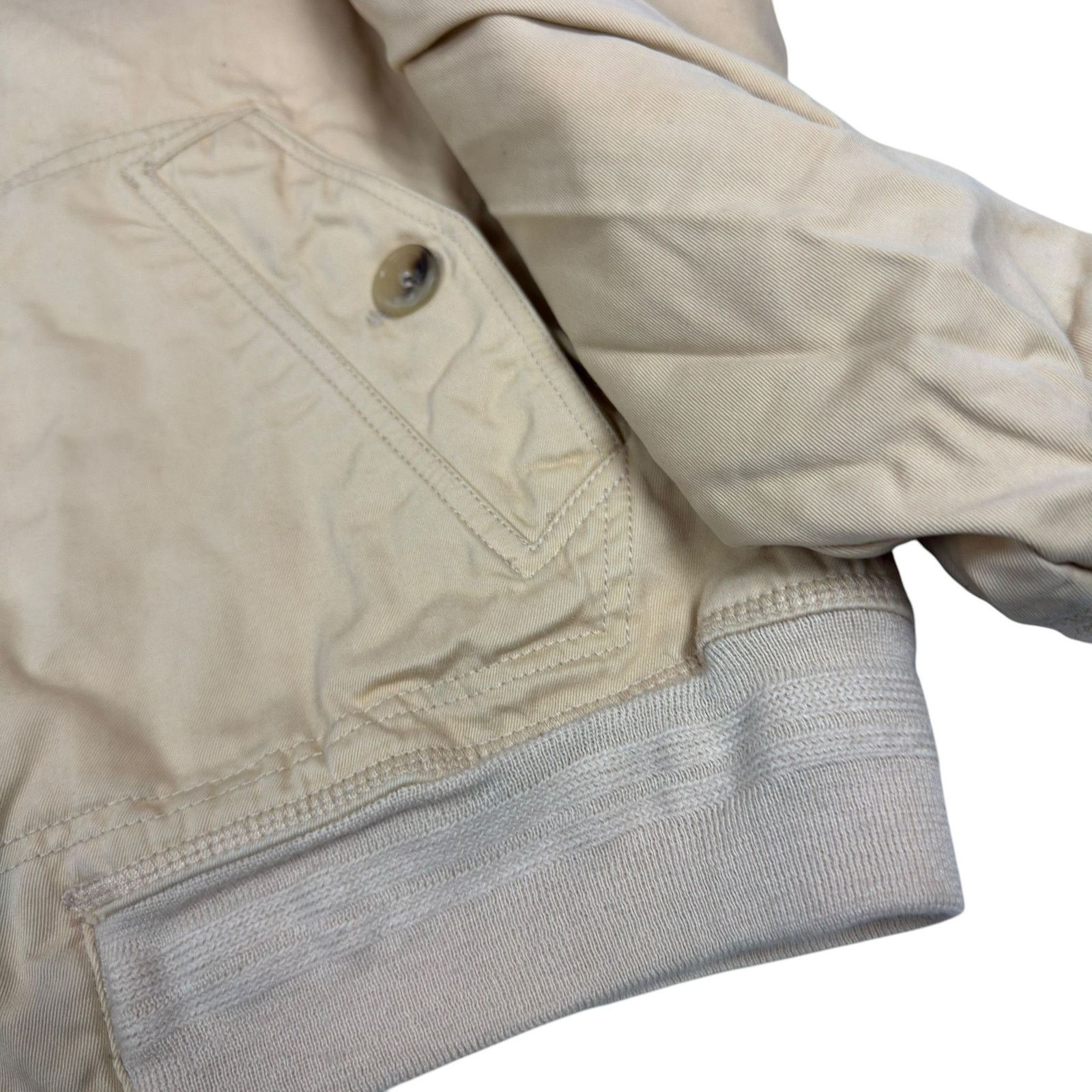 Dolce & Gabbana × Vintage Dolce & Gabbana Men's Beige Cotton Full Zip Bomber Jacket 54 Size US L / EU 52-54 / 3 - 6 Thumbnail