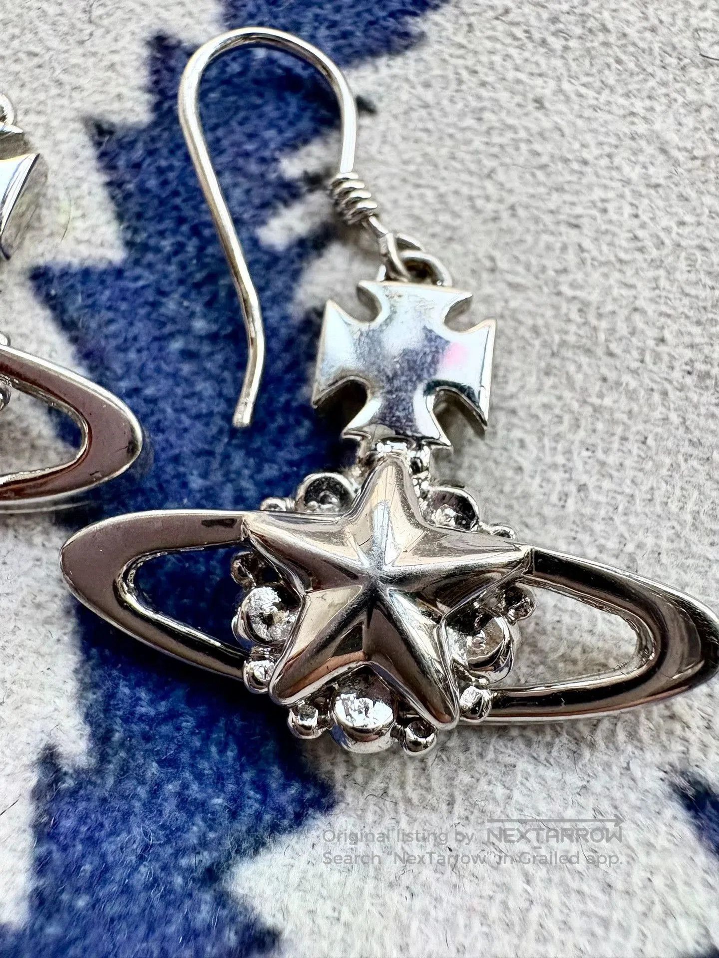 Vivienne Westwood Vivienne Westwood Vintage Silver Orb Star Earrings. Size ONE SIZE - 8 Thumbnail