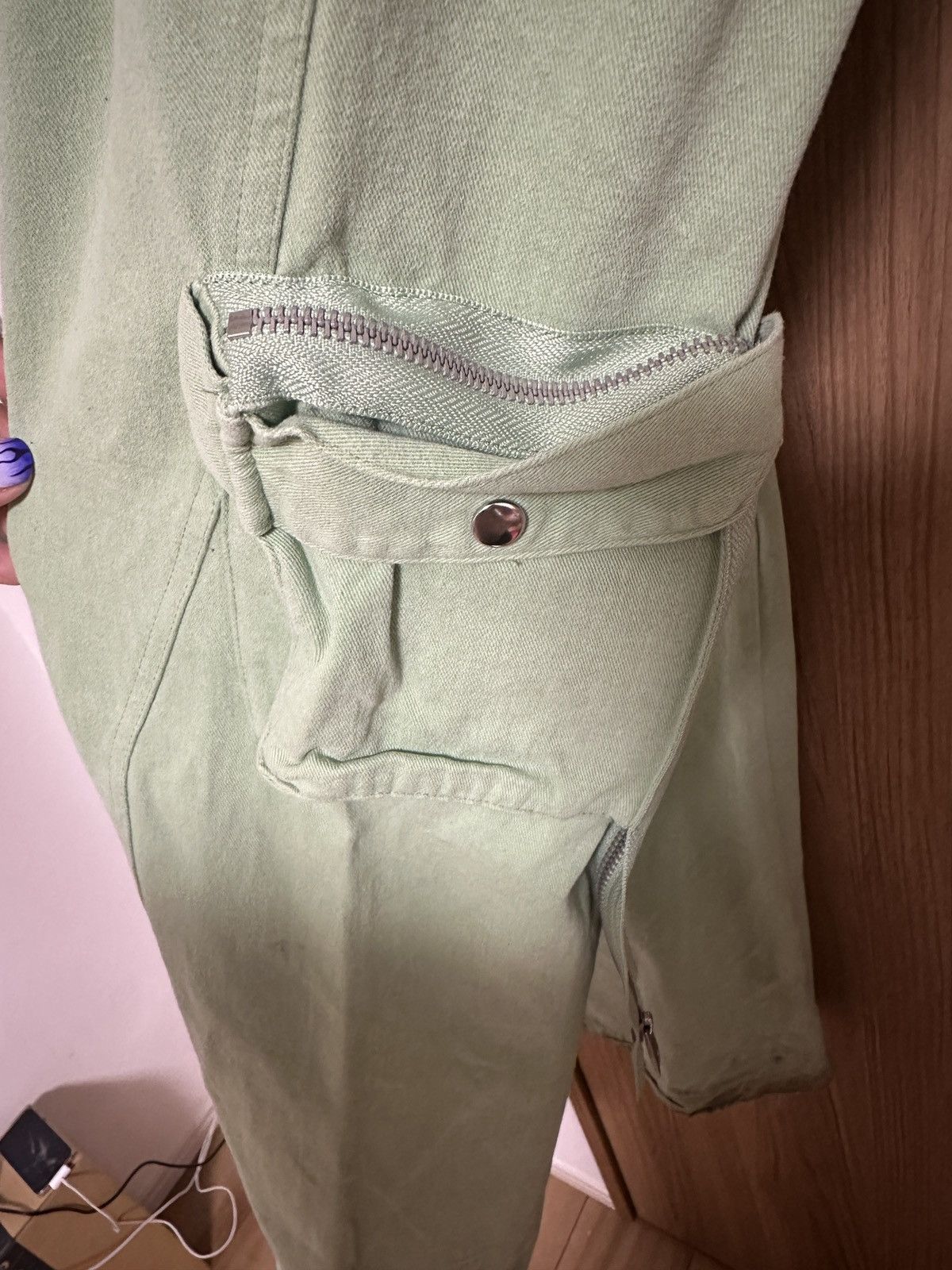 Cleioner Cleioner Zipper Cargo Flared Pants Size US 30 / EU 46 - 7 Thumbnail
