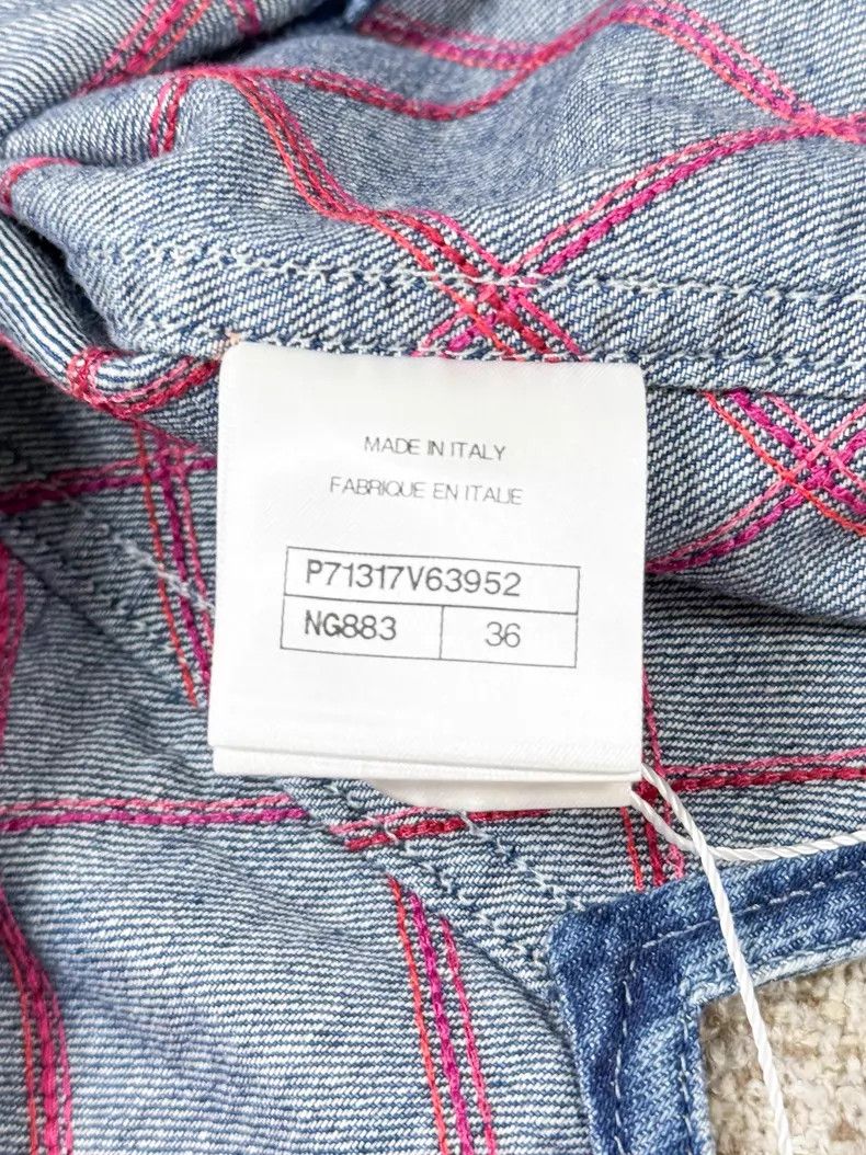 Chanel Chanel Blue diamond check denim suspenders Size XS / US 0-2 / IT 36-38 - 6 Thumbnail