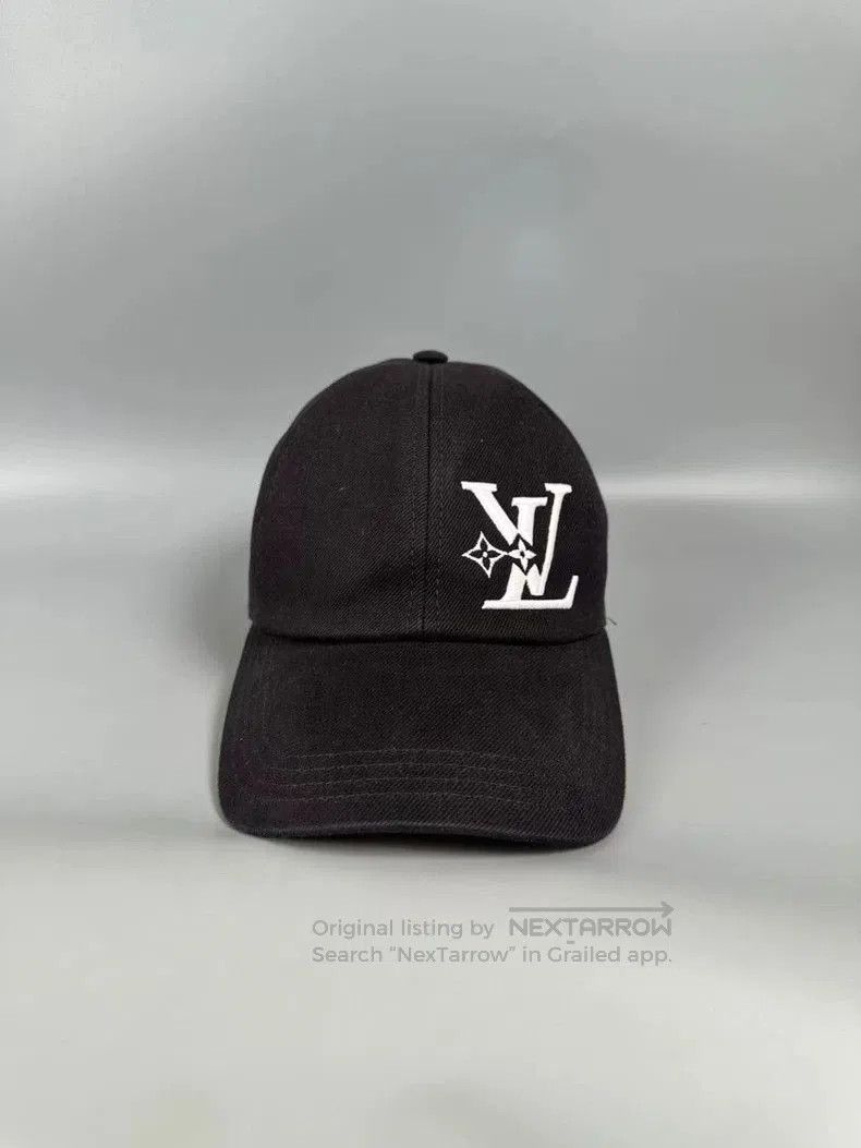 Louis Vuitton LV Black Logo Embroidered Baseball Cap. Size ONE SIZE - 4 Thumbnail