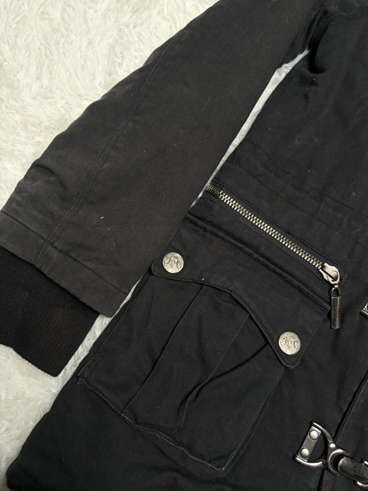 If Six Was Nine Rare Gothic Japanese raccoon fur jacket Size US M / EU 48-50 / 2 - 2 Thumbnail