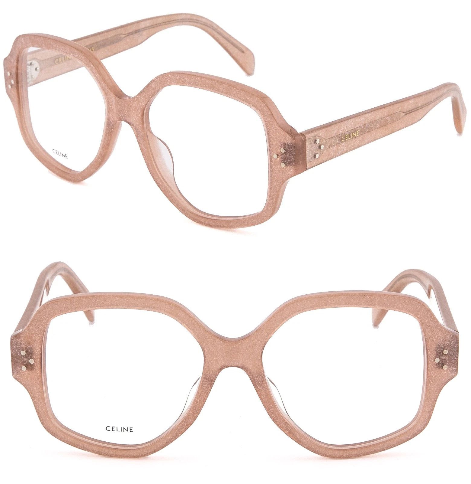 Celine CELINE 50135 BOLD 3 Dots Pink Optical Eyeglass CL50135I 074 Size ONE SIZE - 1 Thumbnail