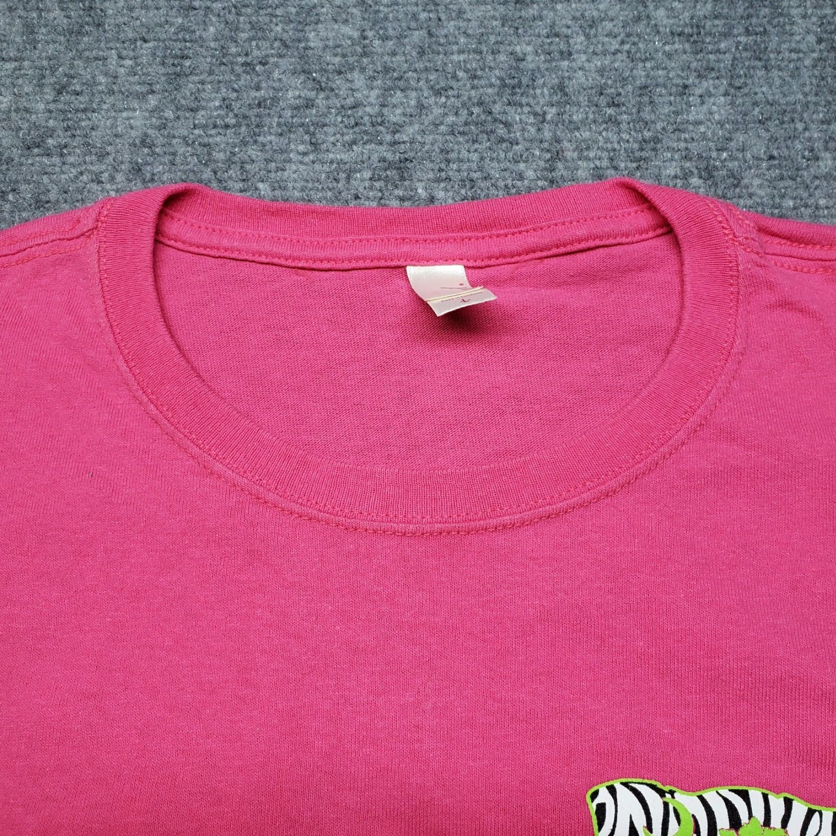 Anvil Anvil T-Shirt Size L Pink Graphic Print Cotton Short Sleeve Round Neck Mens Size US L / EU 52-54 / 3 - 4 Thumbnail