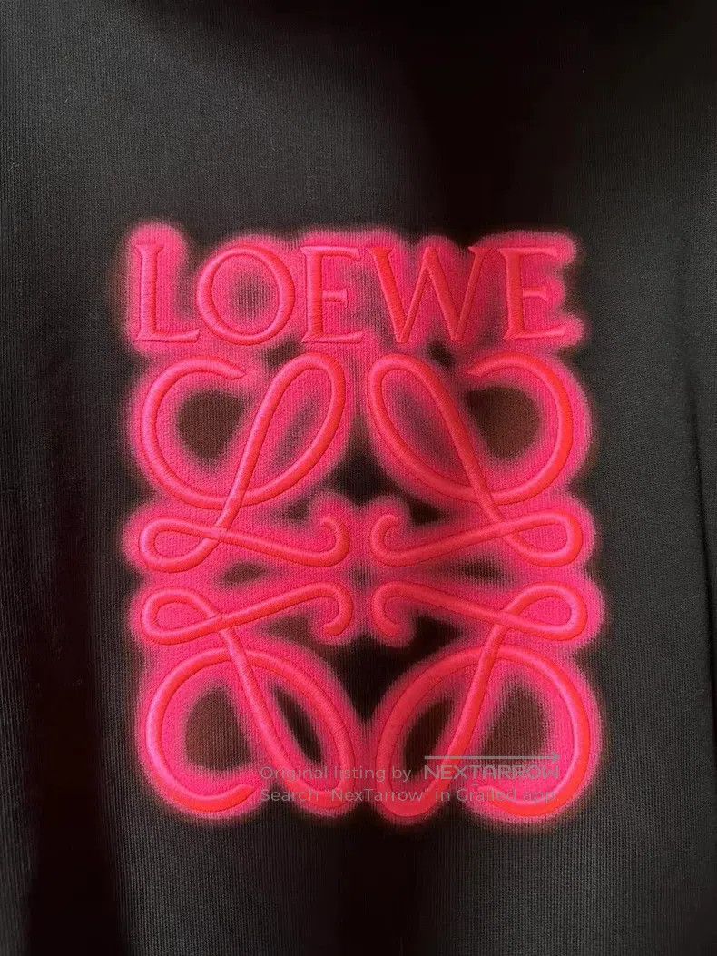 Loewe Loewe Neon Pink Logo Hoodie Size US M / EU 48-50 / 2 - 5 Thumbnail
