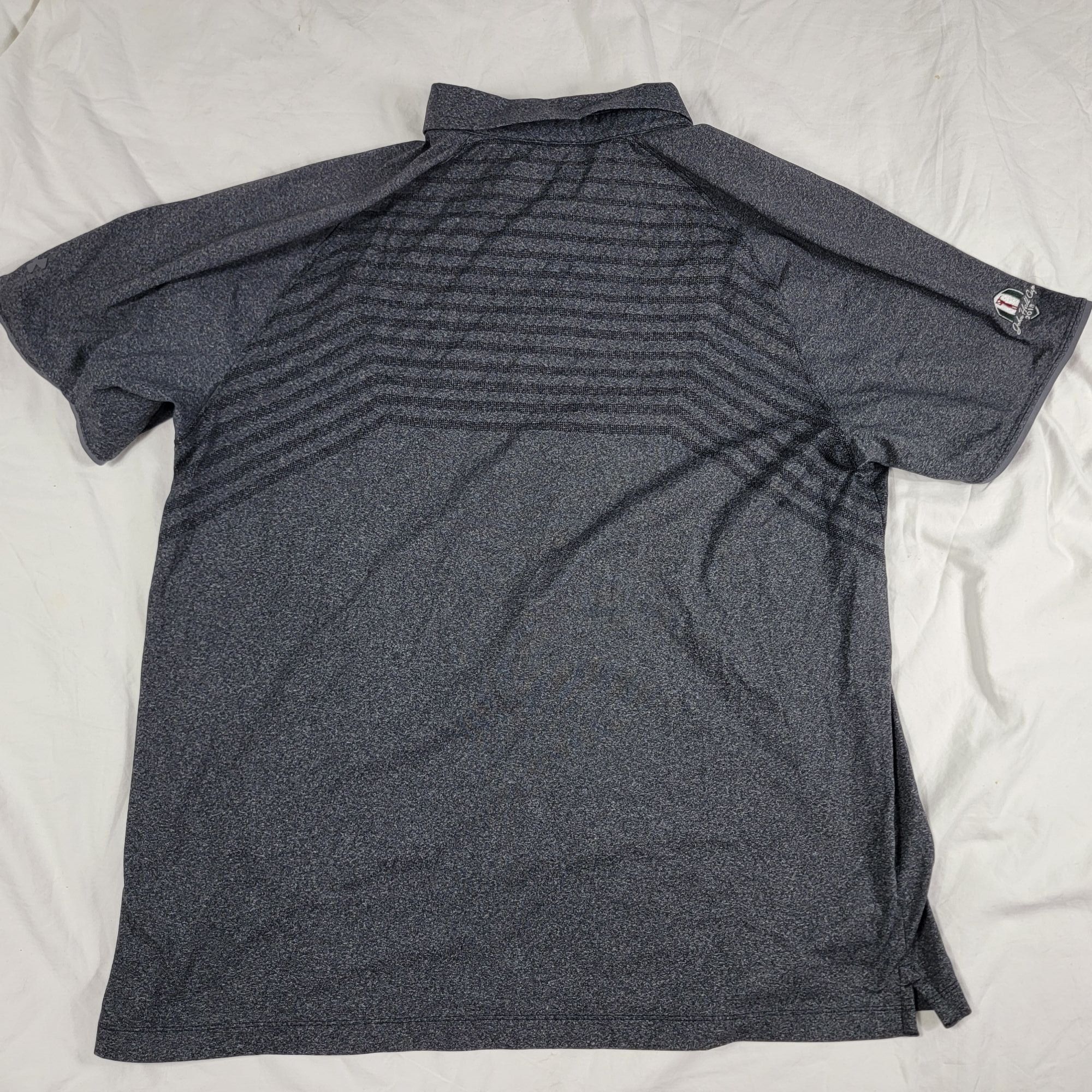Under Armour Under Armour Mens 2XL Dark Gray Polo Shirt John Hall Cup 201 Size US XXL / EU 58 / 5 - 2 Thumbnail